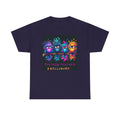 Cute Psychedelic Monster Tee — "Mentally Nourished" Colorful Fuzzy Creatures