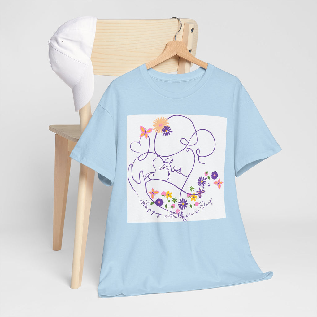 Floral Love Line Art Tee — "Start Anew" Flower Graphic T‑Shirt