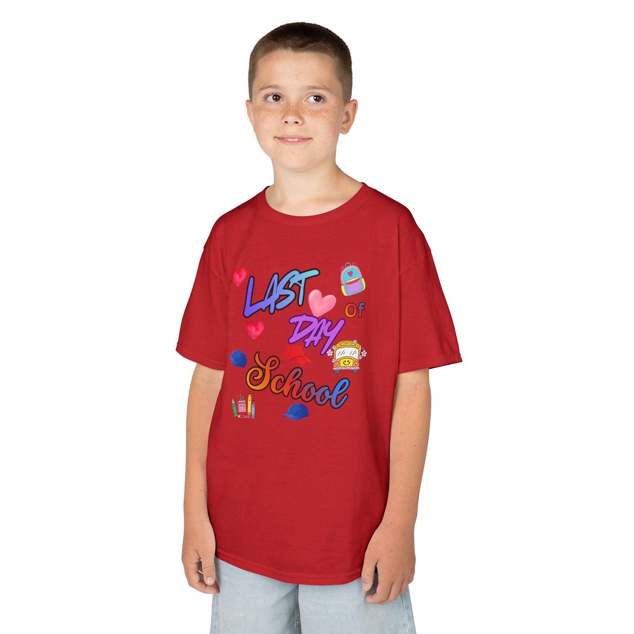 Kids "Last Day of School" T‑Shirt — Colorful End‑of‑School Celebration Tee