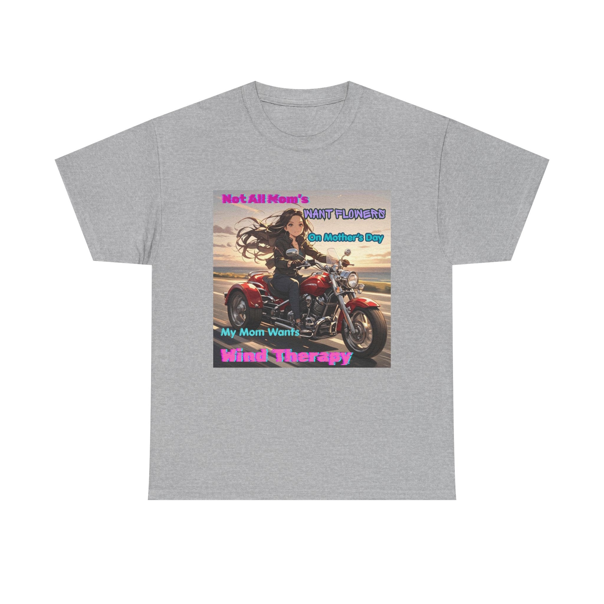 Motorcycle Mom Tee — 'Not All Moms' Mind Therapy Biker Graphic Shirt