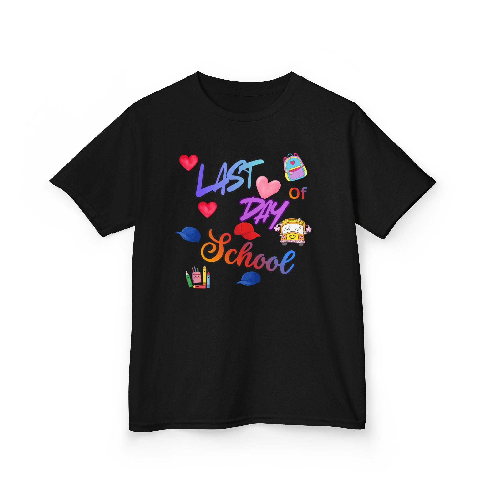 Kids "Last Day of School" T‑Shirt — Colorful End‑of‑School Celebration Tee