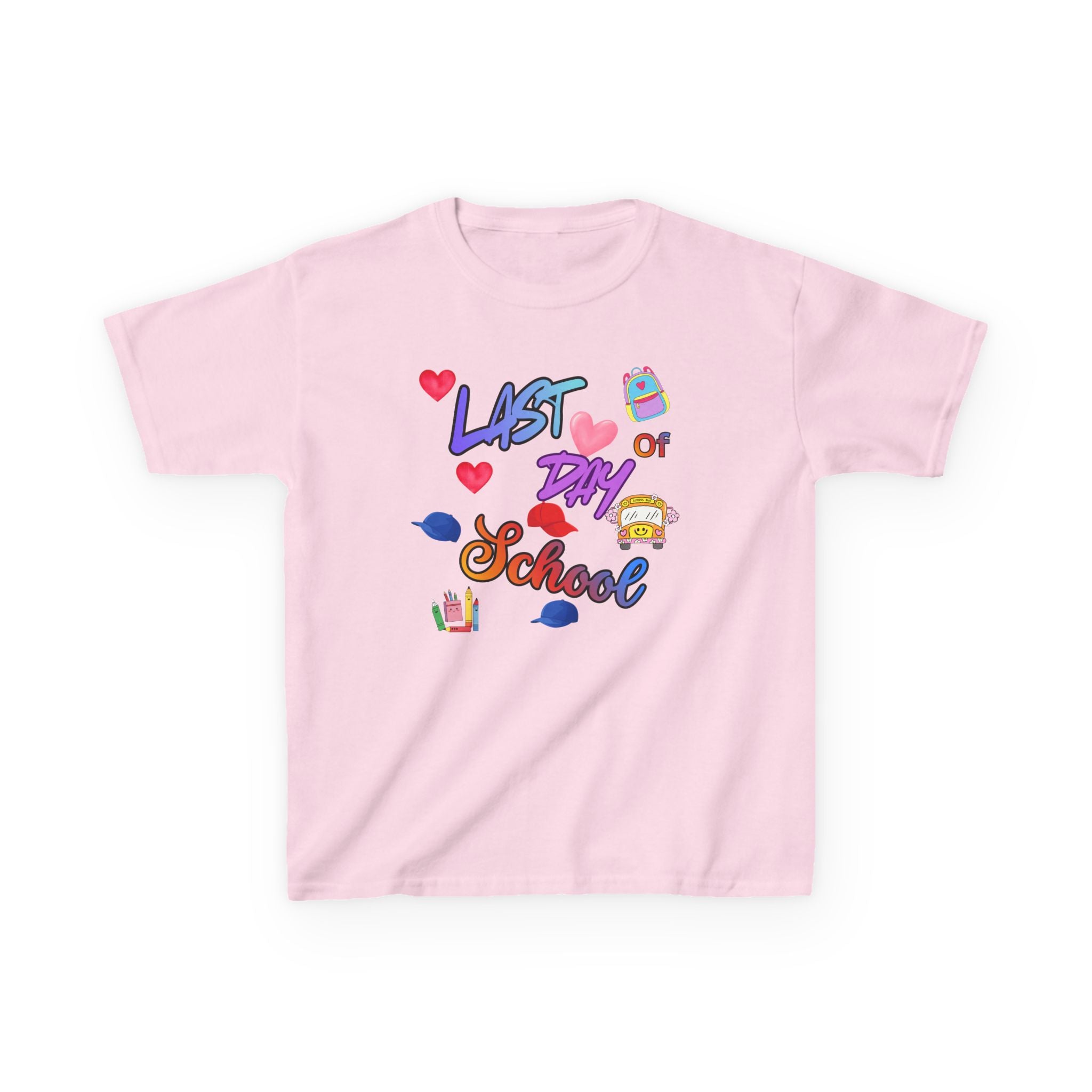 Kids "Last Day of School" T‑Shirt — Colorful End‑of‑School Celebration Tee
