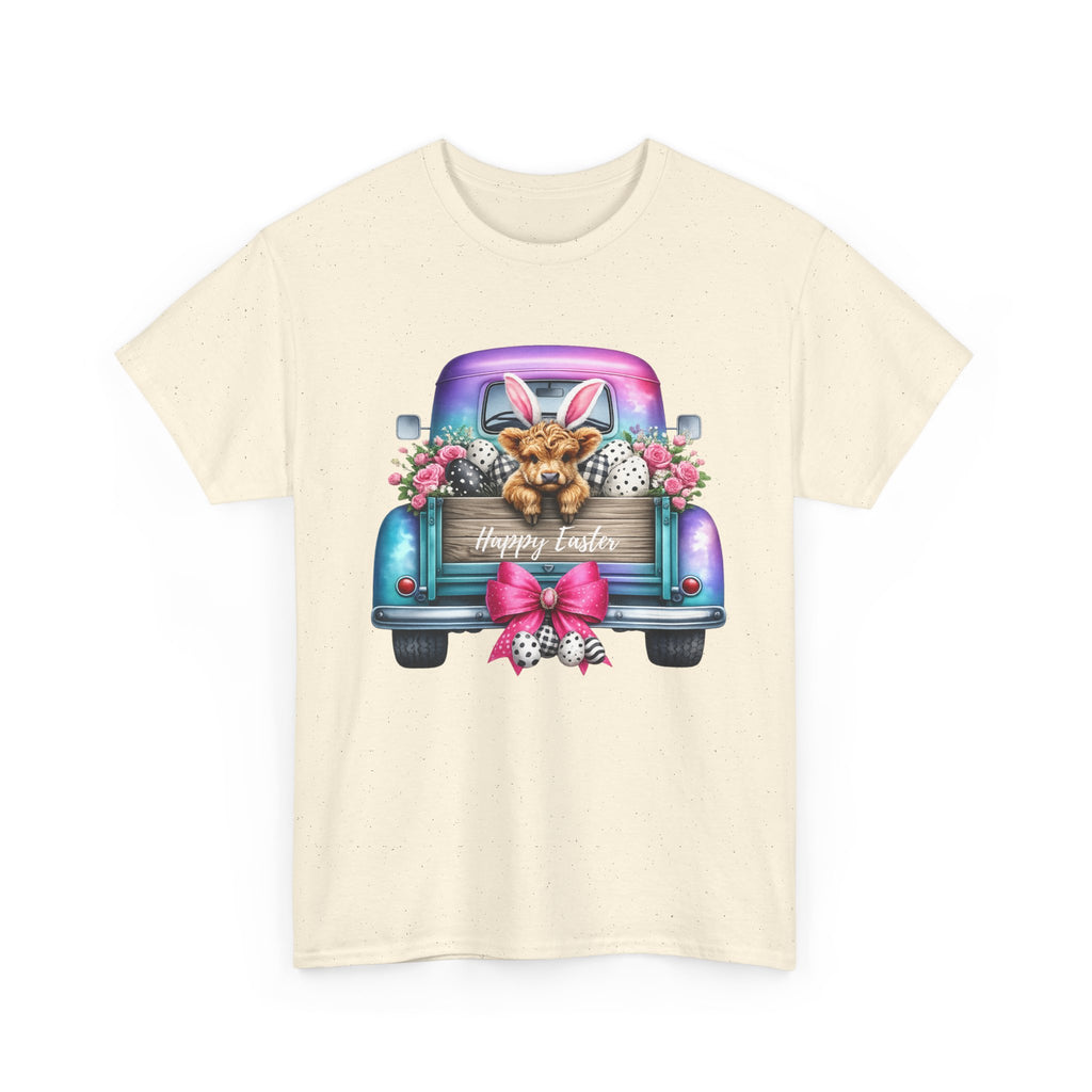 Easter Truck T-Shirt — "Happy Easter" Puppy in Bunny Ears Graphic Tee