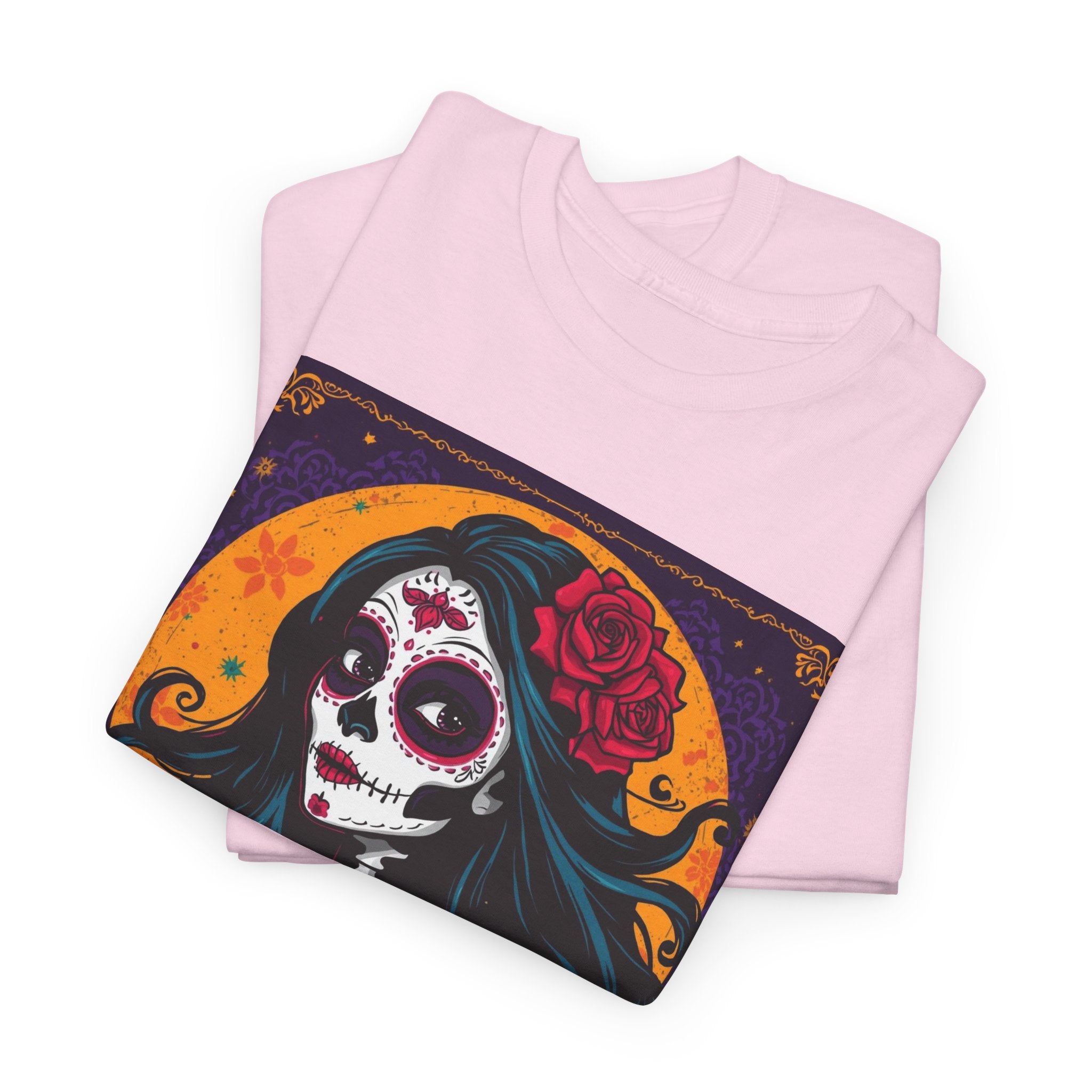 Day of the Dead Skull Tee – "Not in Jail, Not in a Mental Hospital..."