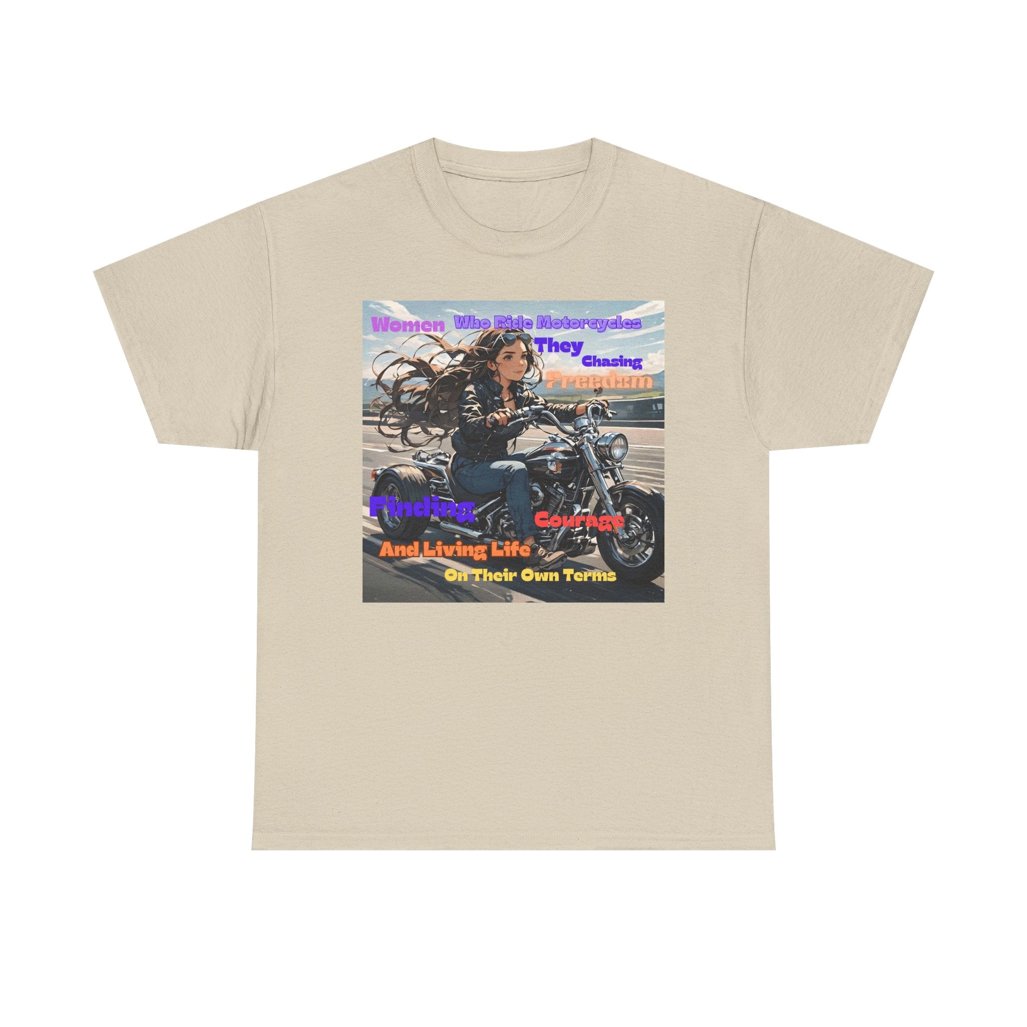 Motorcycle Rider Tee — "They Chasing Freedom" Biker Graphic Shirt