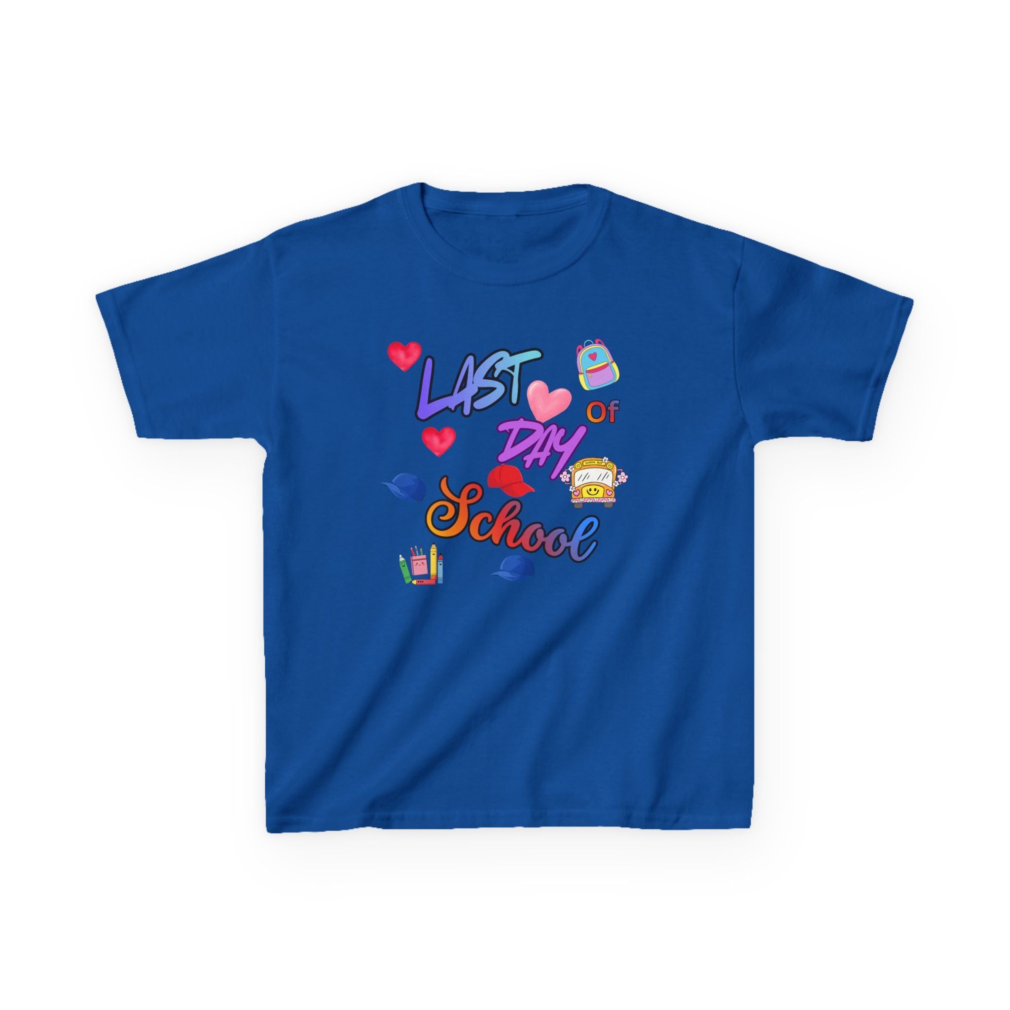 Kids "Last Day of School" T‑Shirt — Colorful End‑of‑School Celebration Tee