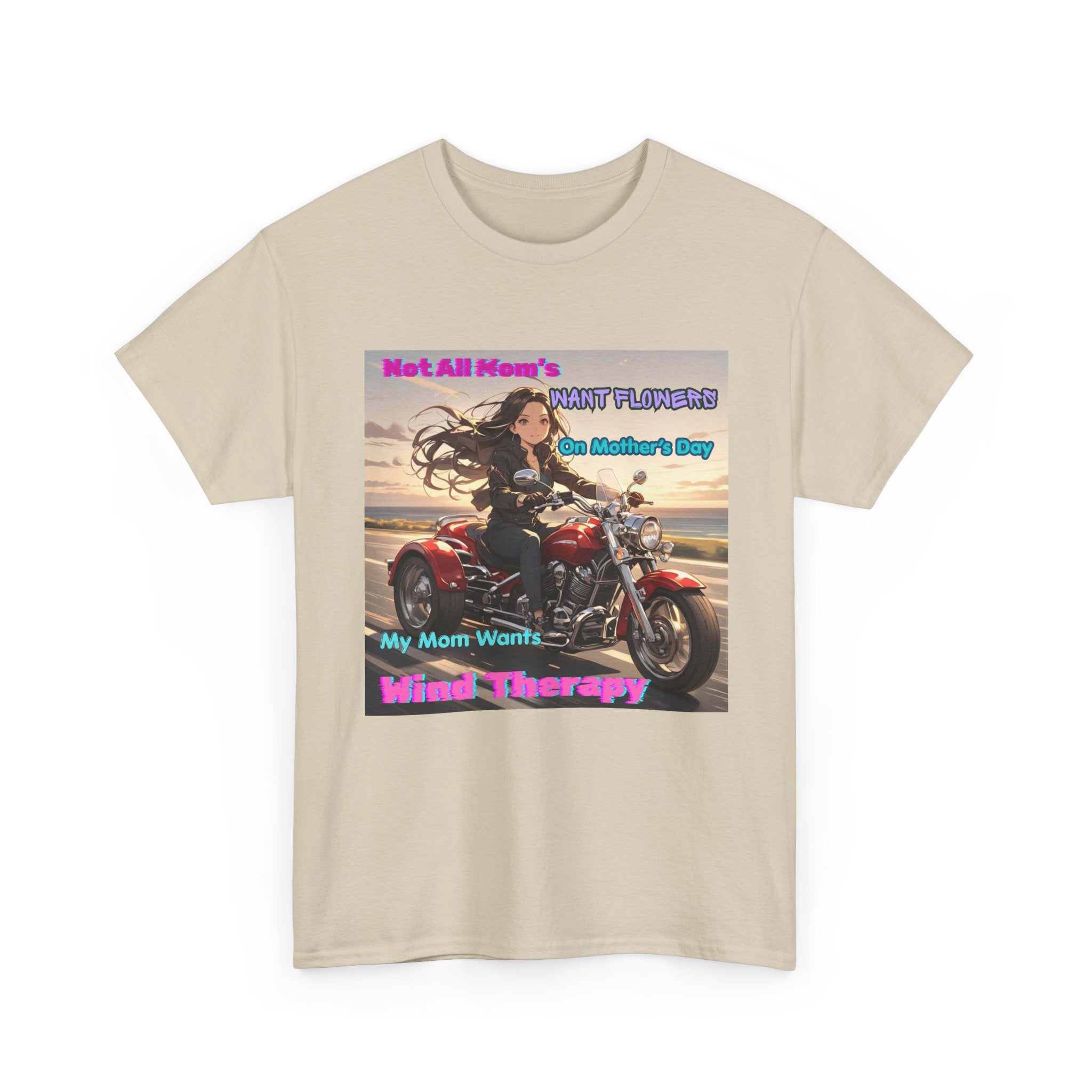 Motorcycle Mom Tee — 'Not All Moms' Mind Therapy Biker Graphic Shirt