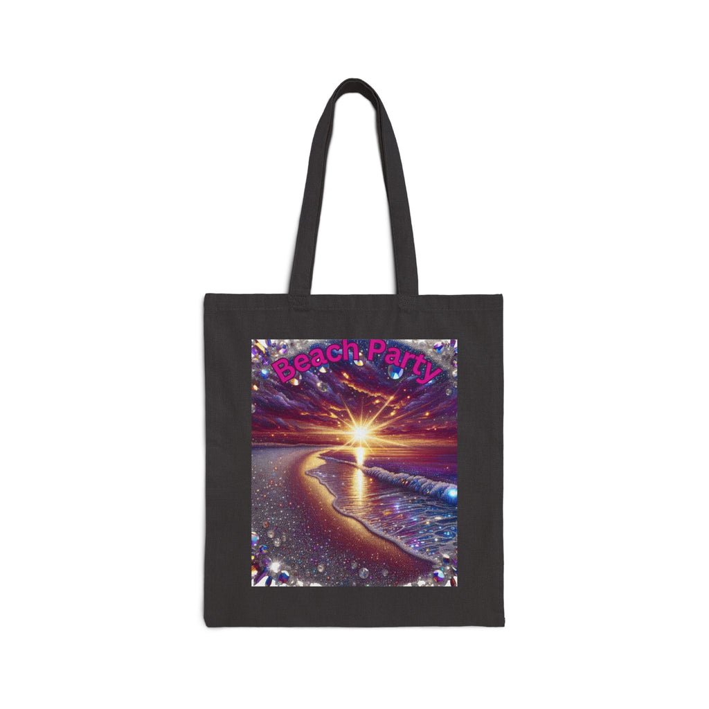 Tote Bag — 'Beach Party' Sunset Seaside Canvas Tote