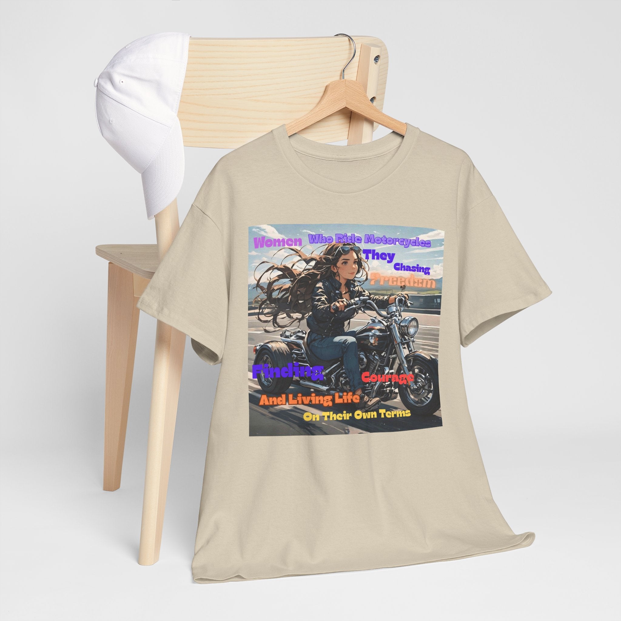 Motorcycle Rider Tee — "They Chasing Freedom" Biker Graphic Shirt