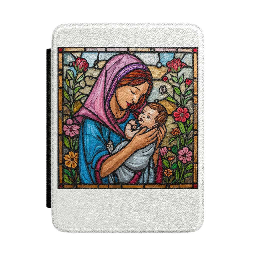 Kindle Case - Stained Glass Madonna & Child Religious Cover