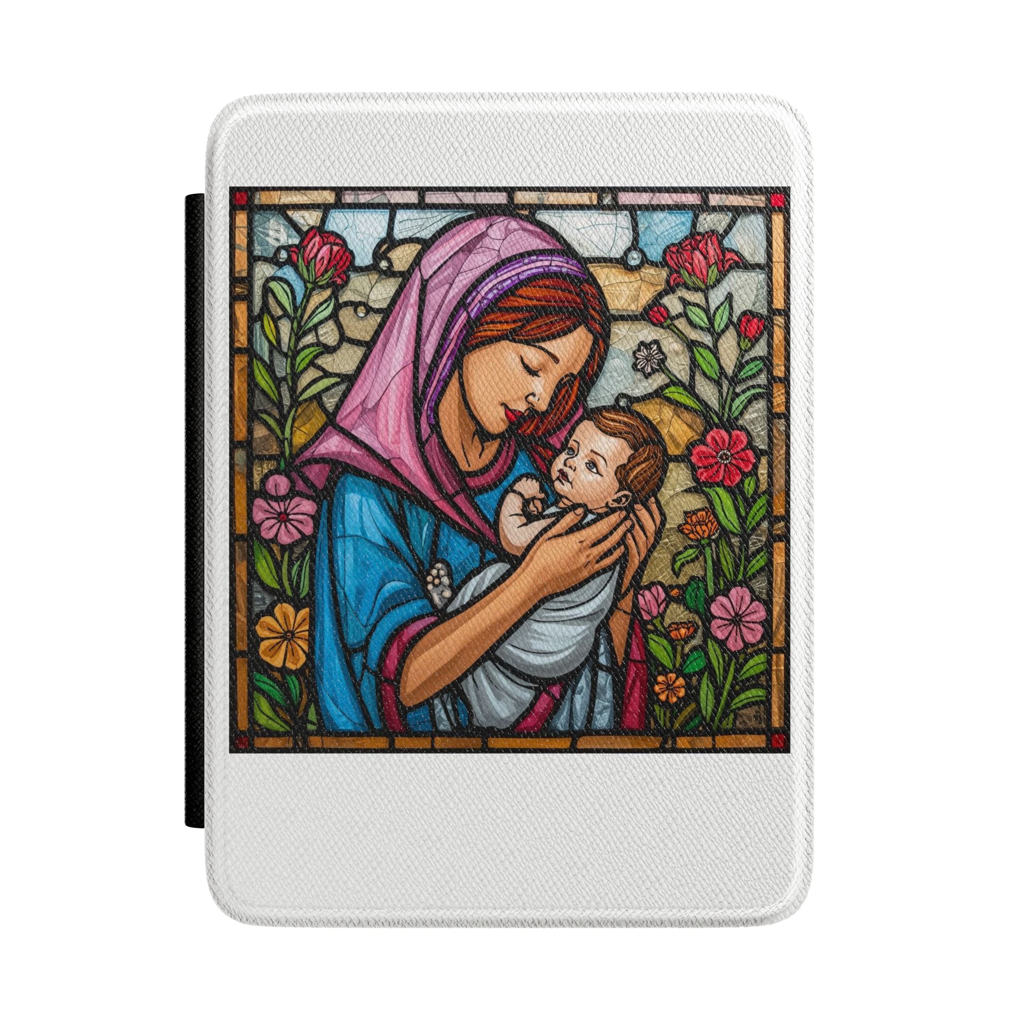 Kindle Case - Stained Glass Madonna & Child Religious Cover