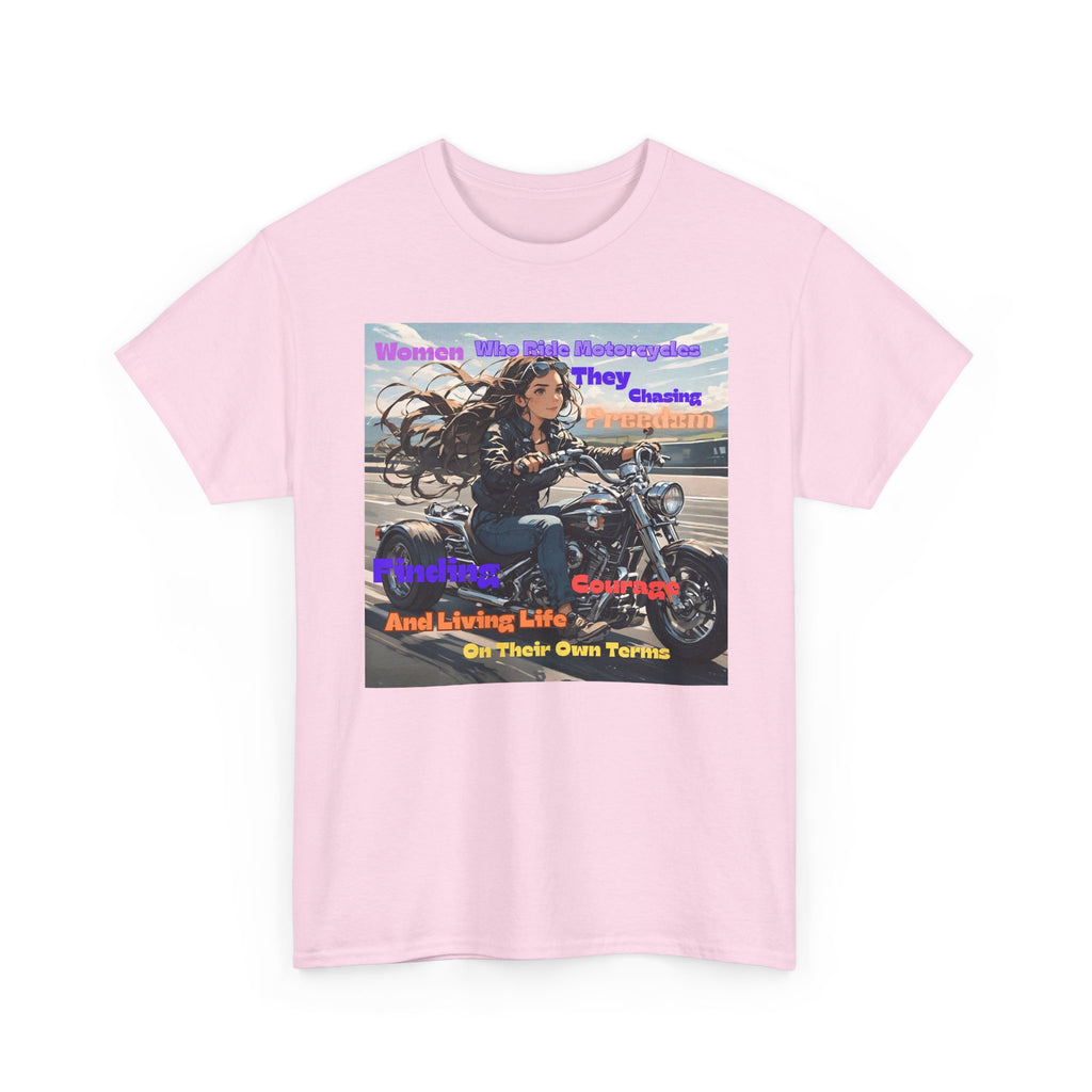 Motorcycle Rider Tee — "They Chasing Freedom" Biker Graphic Shirt