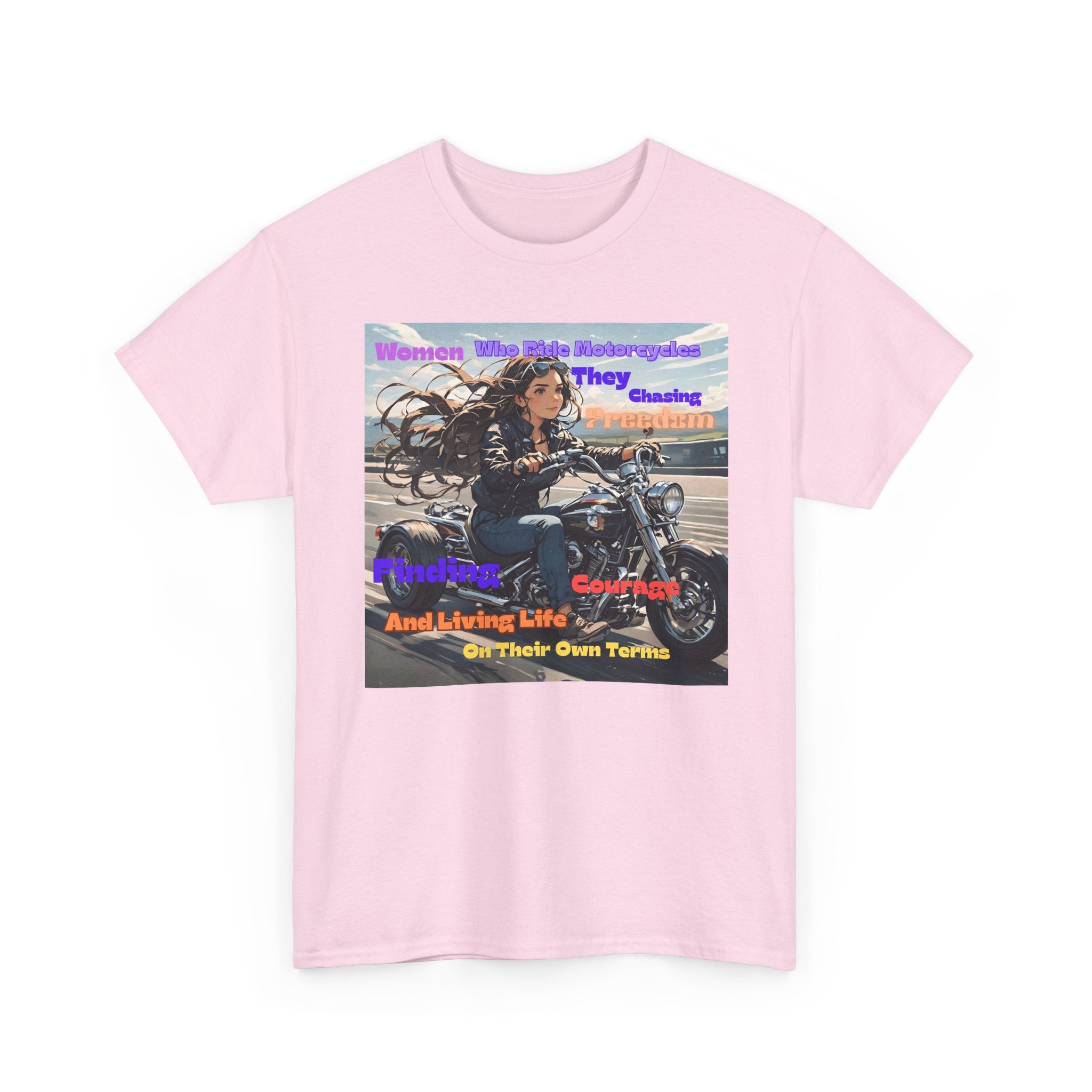 Motorcycle Rider Tee — "They Chasing Freedom" Biker Graphic Shirt