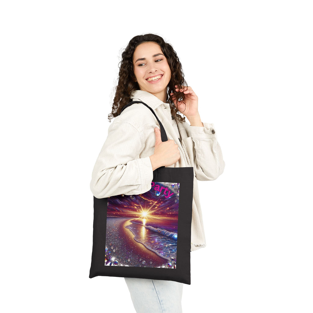 Tote Bag — 'Beach Party' Sunset Seaside Canvas Tote