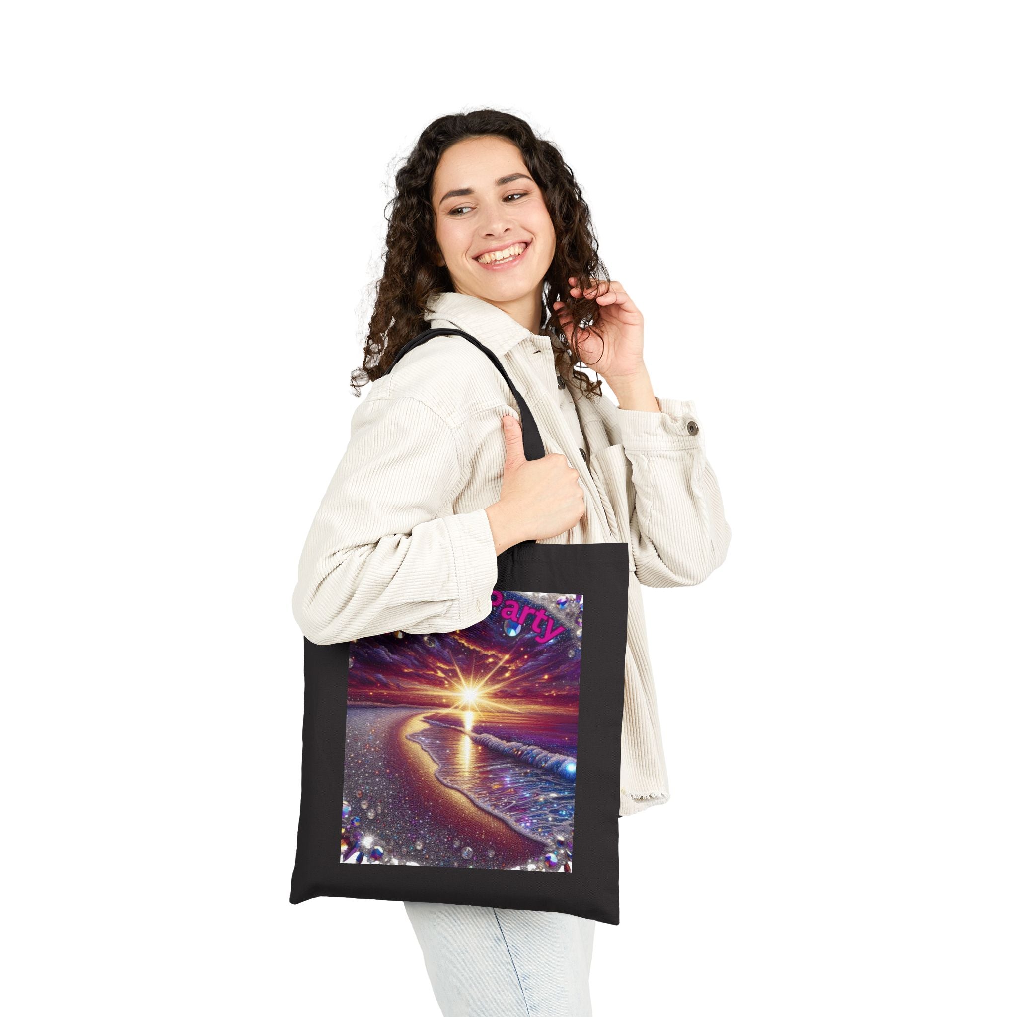 Tote Bag — 'Beach Party' Sunset Seaside Canvas Tote