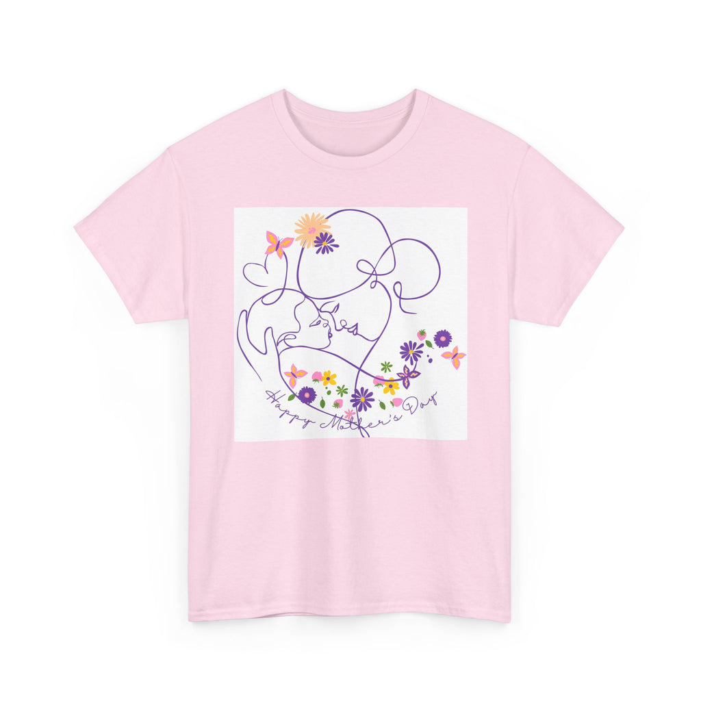 Floral Love Line Art Tee — "Start Anew" Flower Graphic T‑Shirt