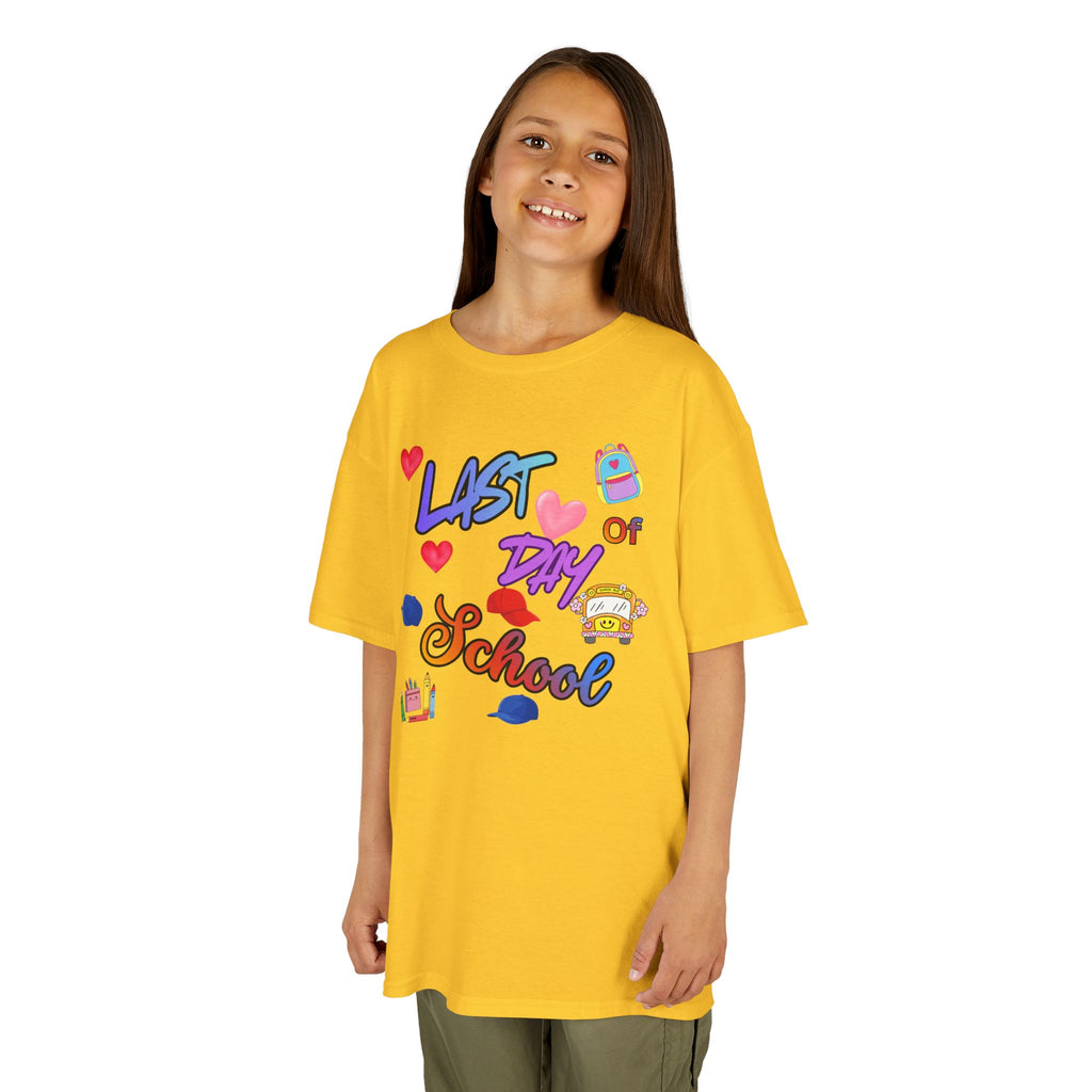 Kids "Last Day of School" T‑Shirt — Colorful End‑of‑School Celebration Tee