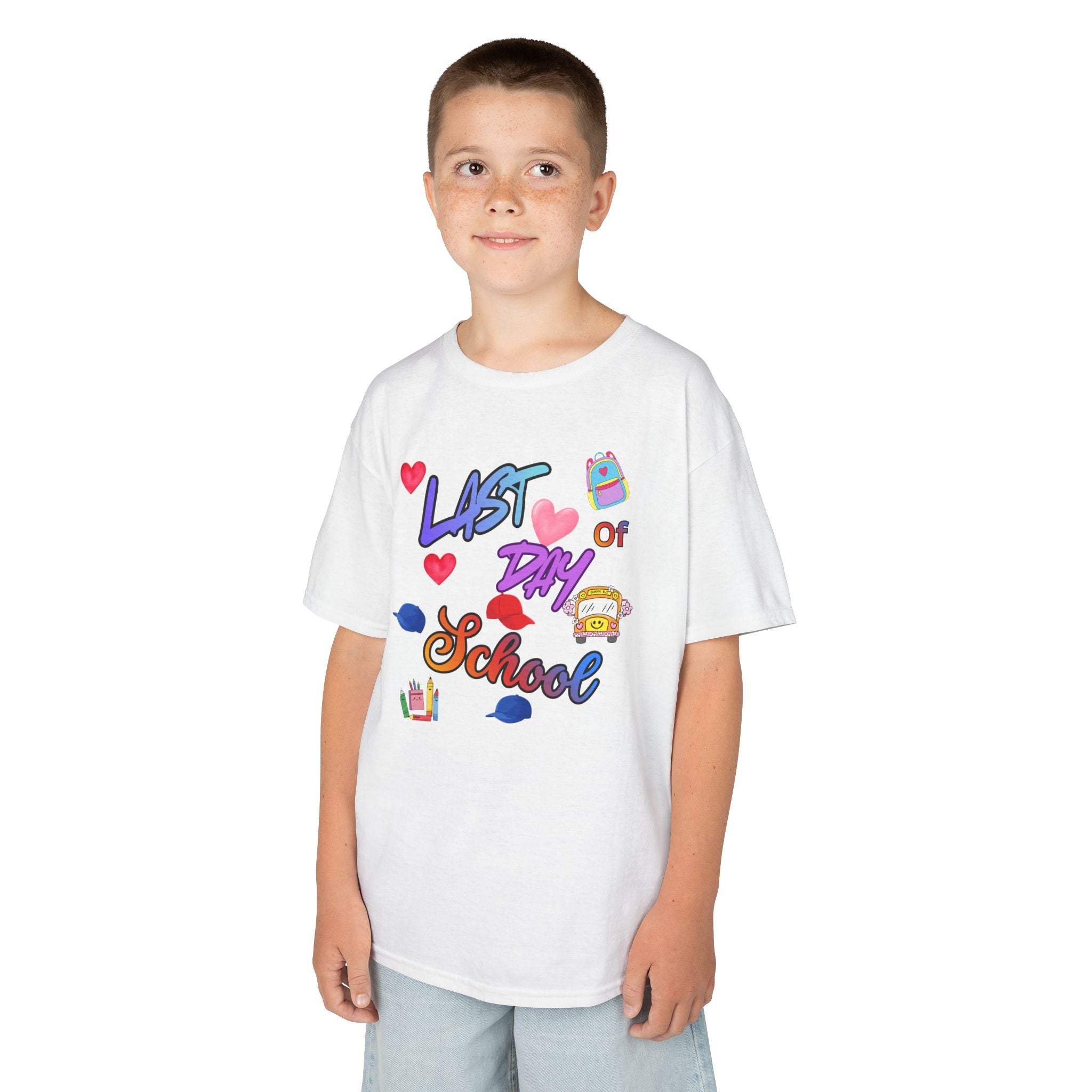 Kids "Last Day of School" T‑Shirt — Colorful End‑of‑School Celebration Tee