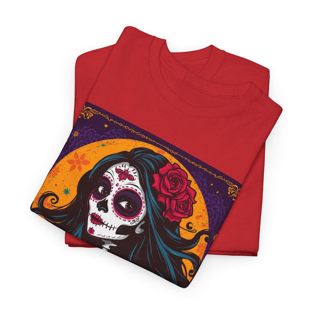 Day of the Dead Skull Tee — "Not in Jail, Not in a Mental Hospital…" Skull T-Shirt