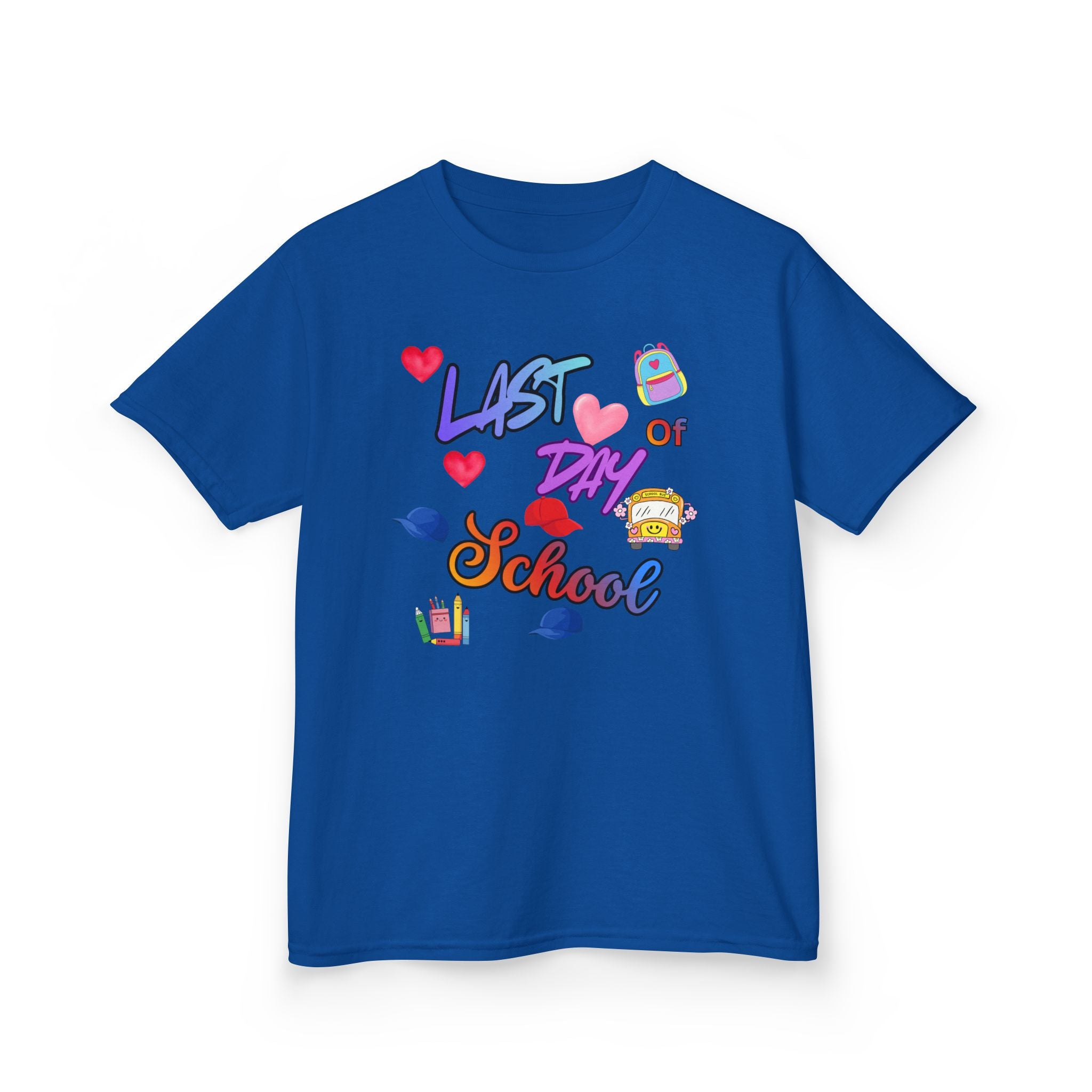 Kids "Last Day of School" T‑Shirt — Colorful End‑of‑School Celebration Tee