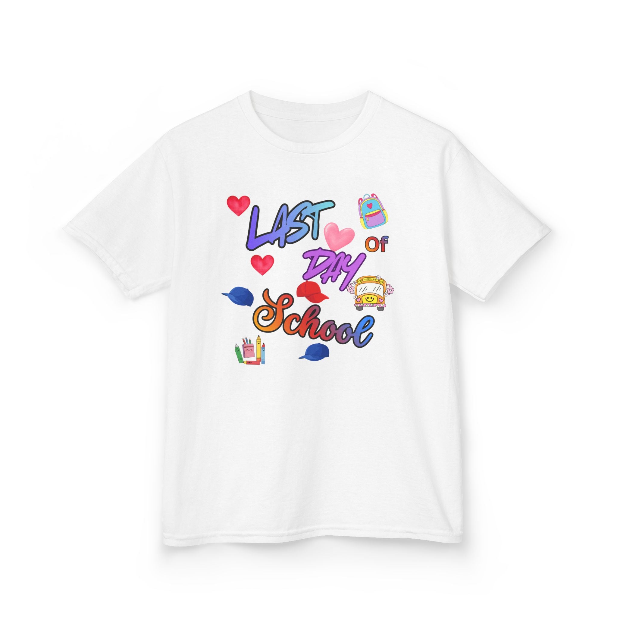 Kids "Last Day of School" T‑Shirt — Colorful End‑of‑School Celebration Tee