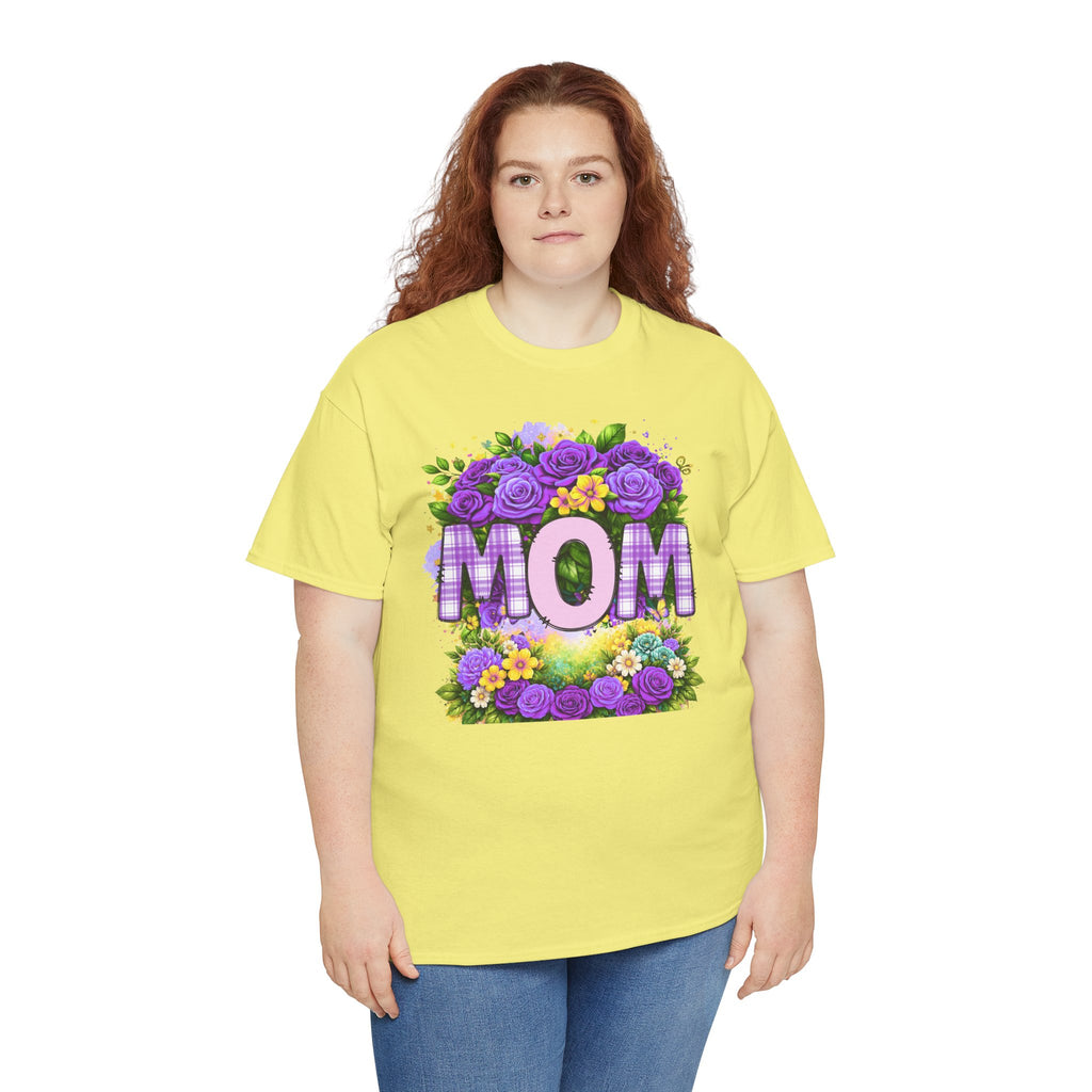 Mom Floral Tee — Purple Blooms Mother’s Day T-Shirt