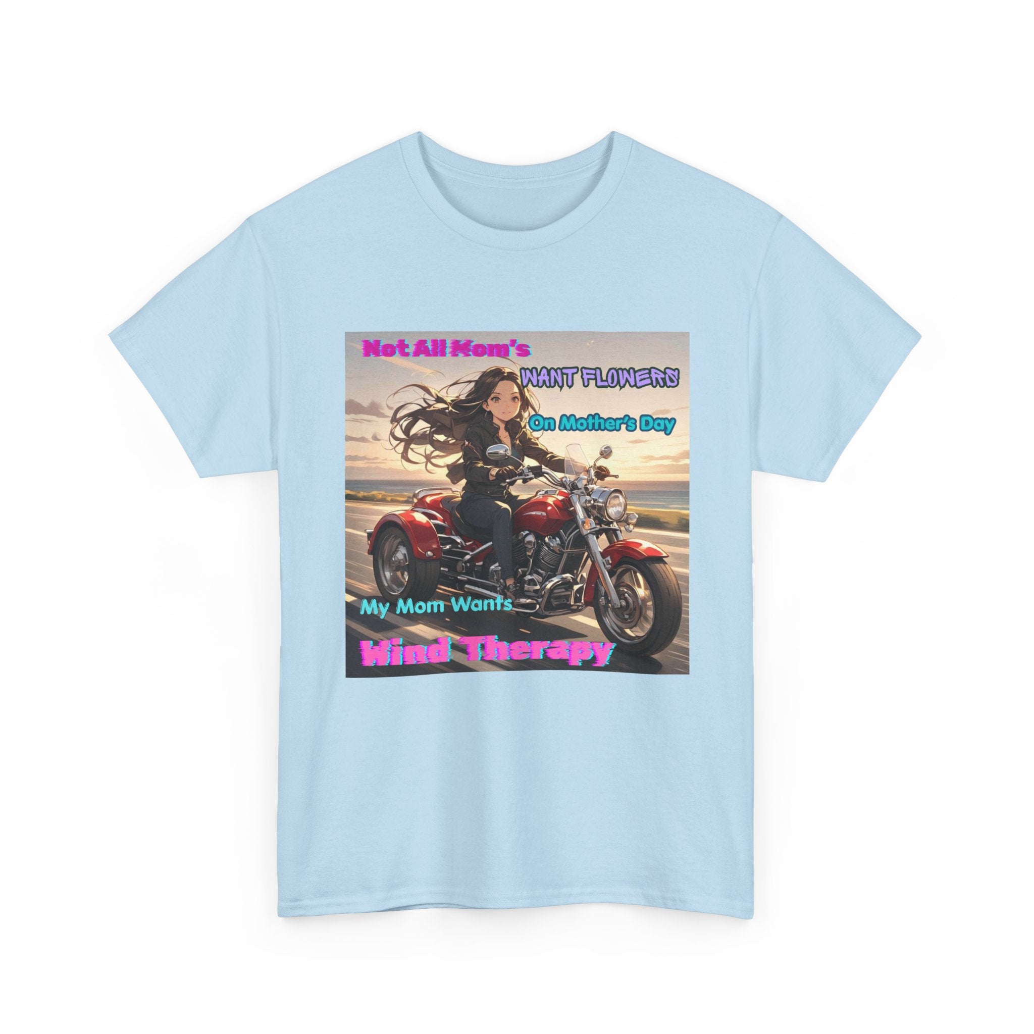Motorcycle Mom Tee — 'Not All Moms' Mind Therapy Biker Graphic Shirt