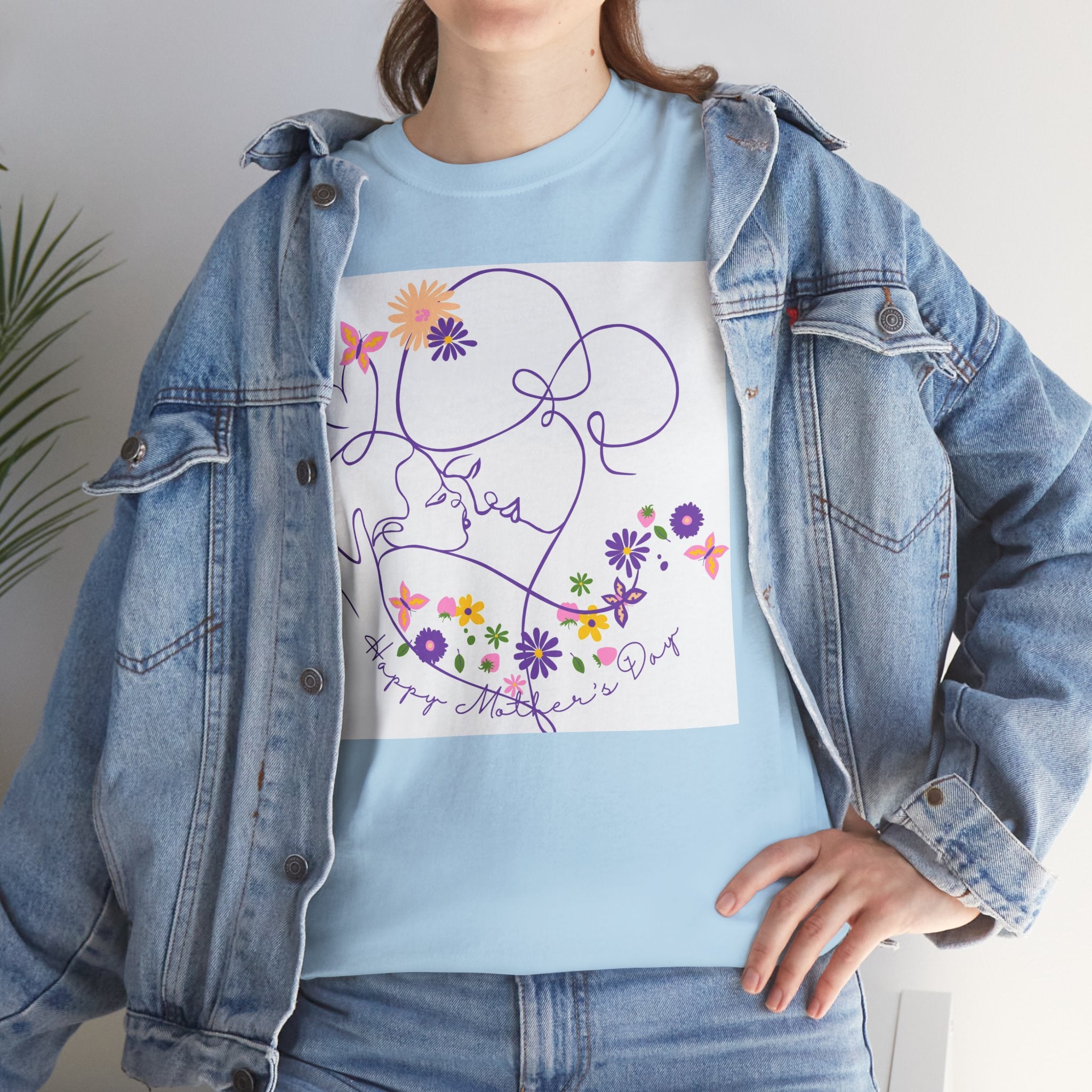 Floral Love Line Art Tee — "Start Anew" Flower Graphic T‑Shirt