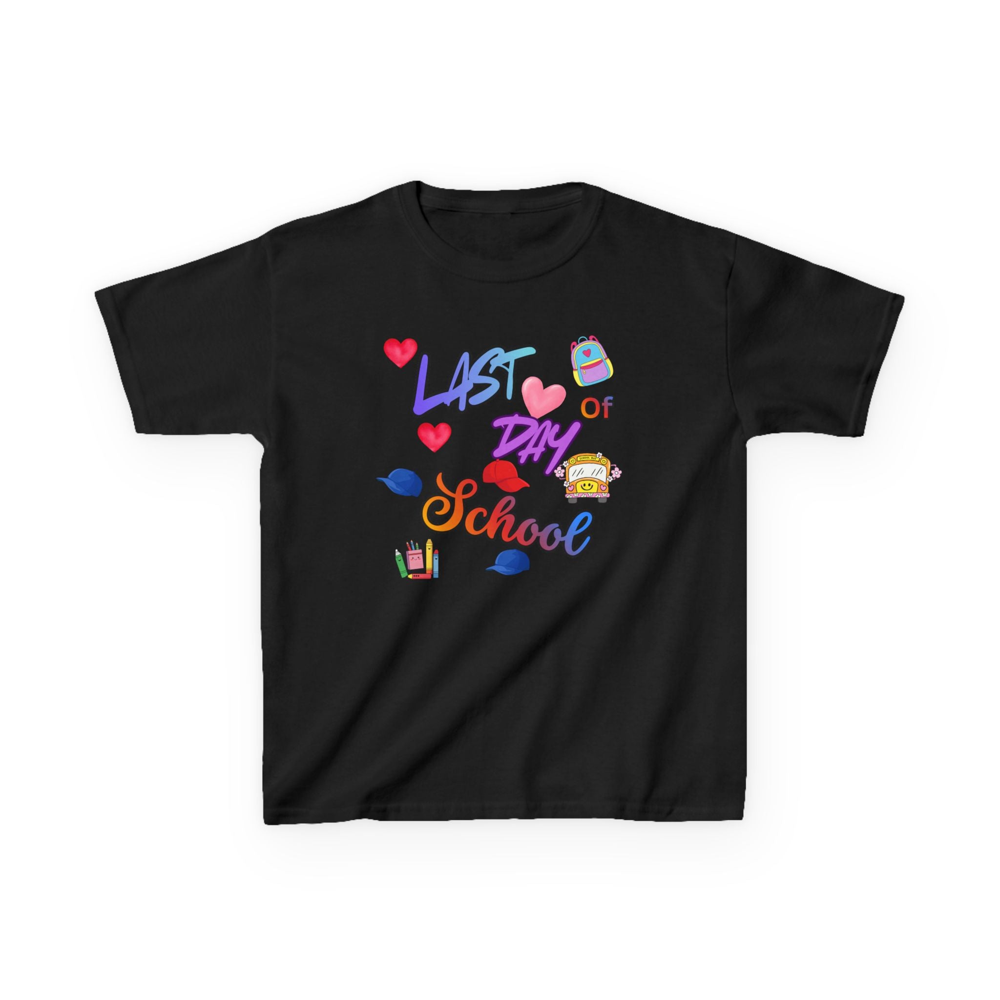 Kids "Last Day of School" T‑Shirt — Colorful End‑of‑School Celebration Tee