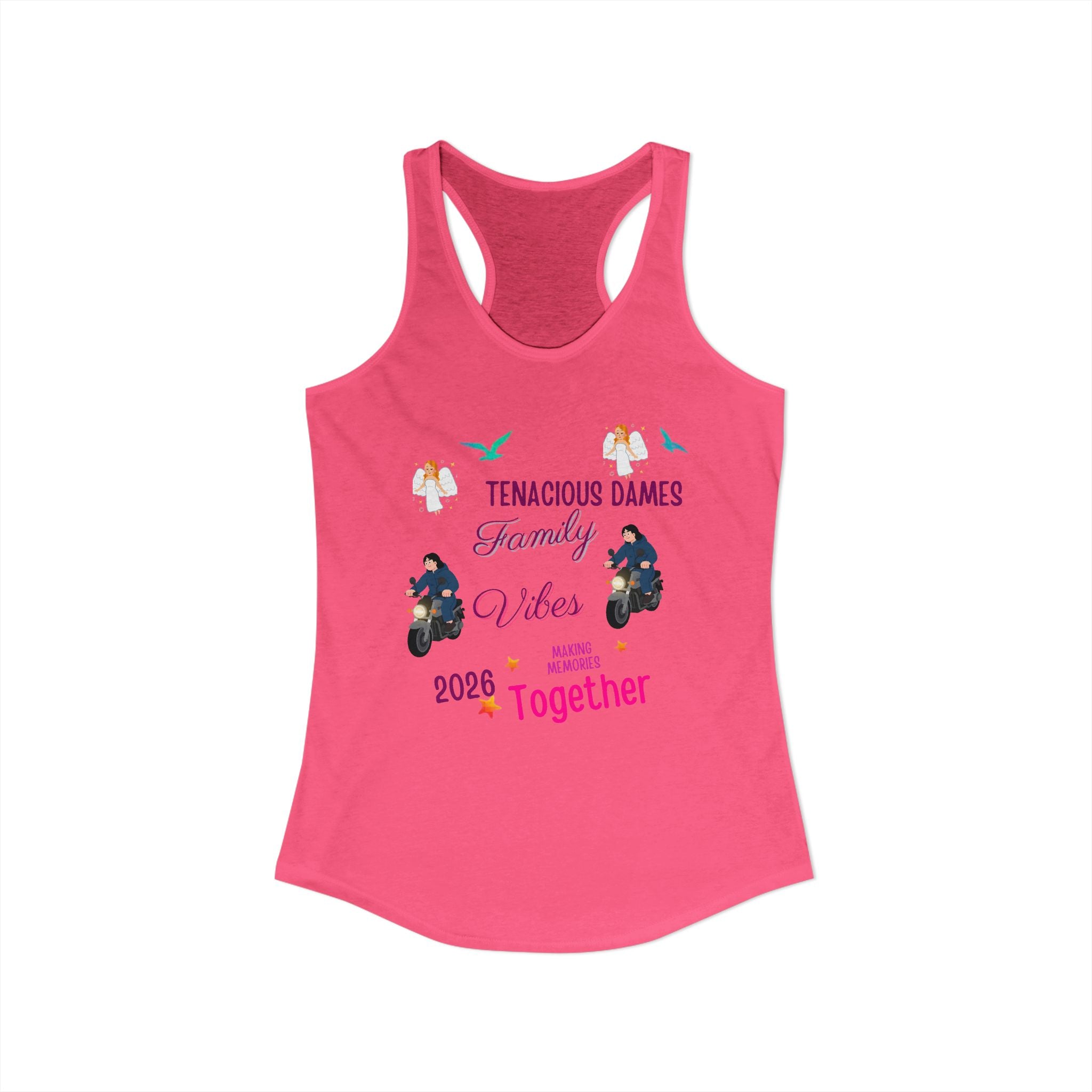 Women's Ideal Racerback Tank  family vibe