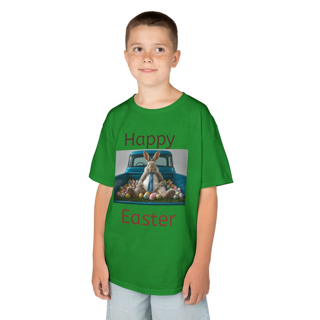 Kids T-Shirt — Happy Easter Bunny Truck Graphic Tee
