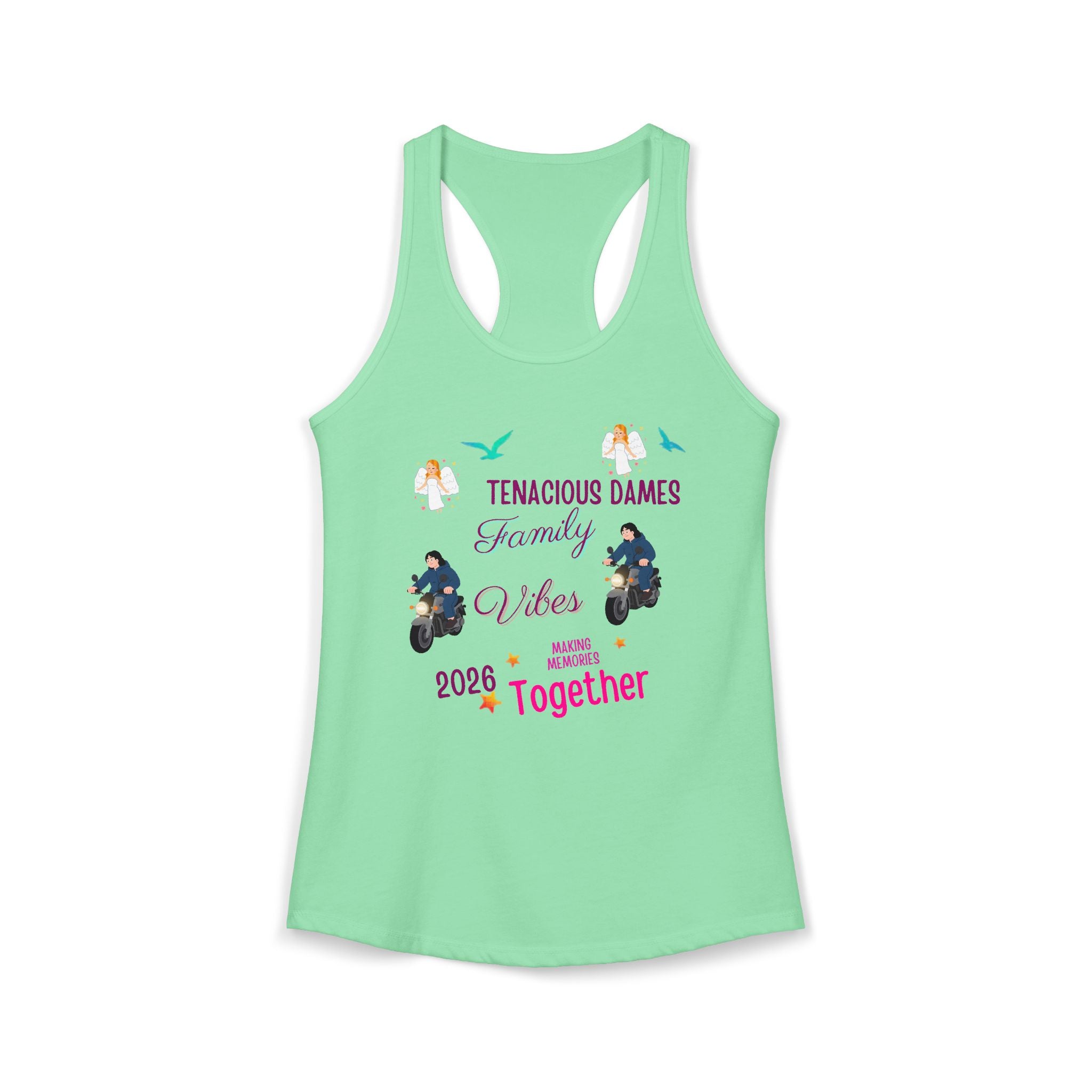 Women's Ideal Racerback Tank  family vibe