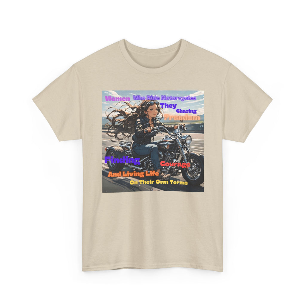 Motorcycle Rider Tee — "They Chasing Freedom" Biker Graphic Shirt