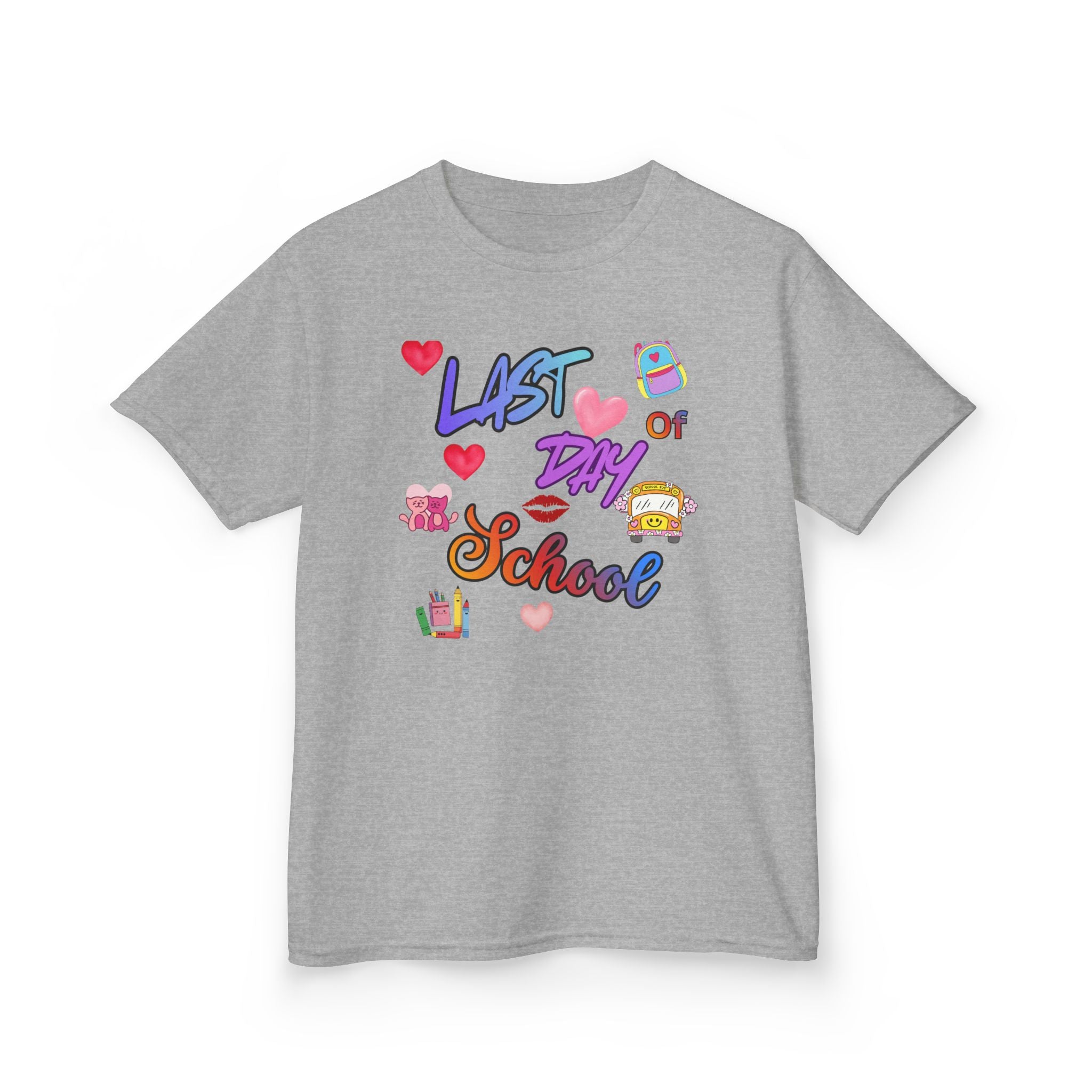 Kids "Last Day of School" T-Shirt — Colorful End-of-Year Tee for Boys & Girls