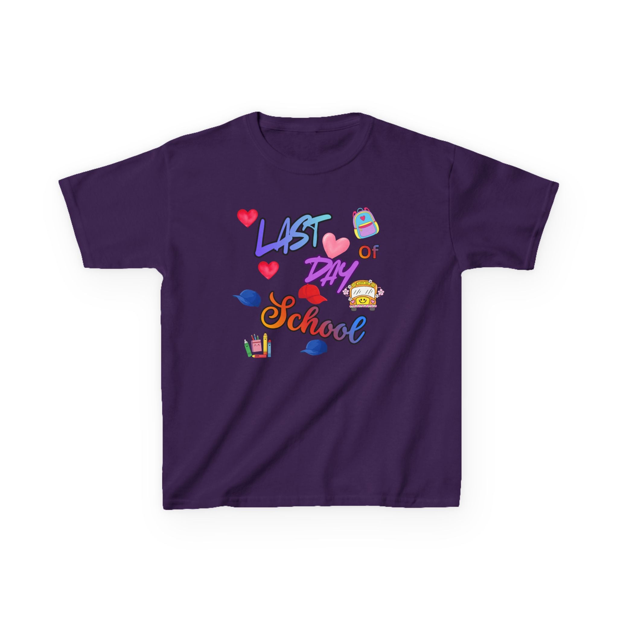 Kids "Last Day of School" T‑Shirt — Colorful End‑of‑School Celebration Tee