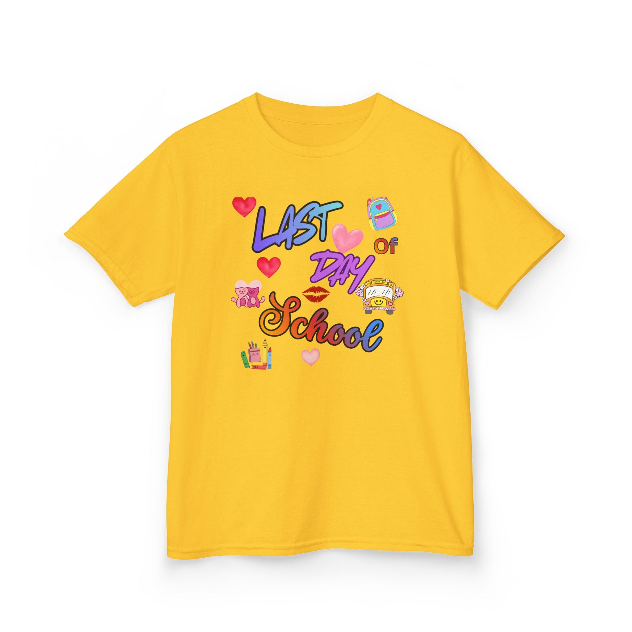 Kids "Last Day of School" T-Shirt — Colorful End-of-Year Tee for Boys & Girls