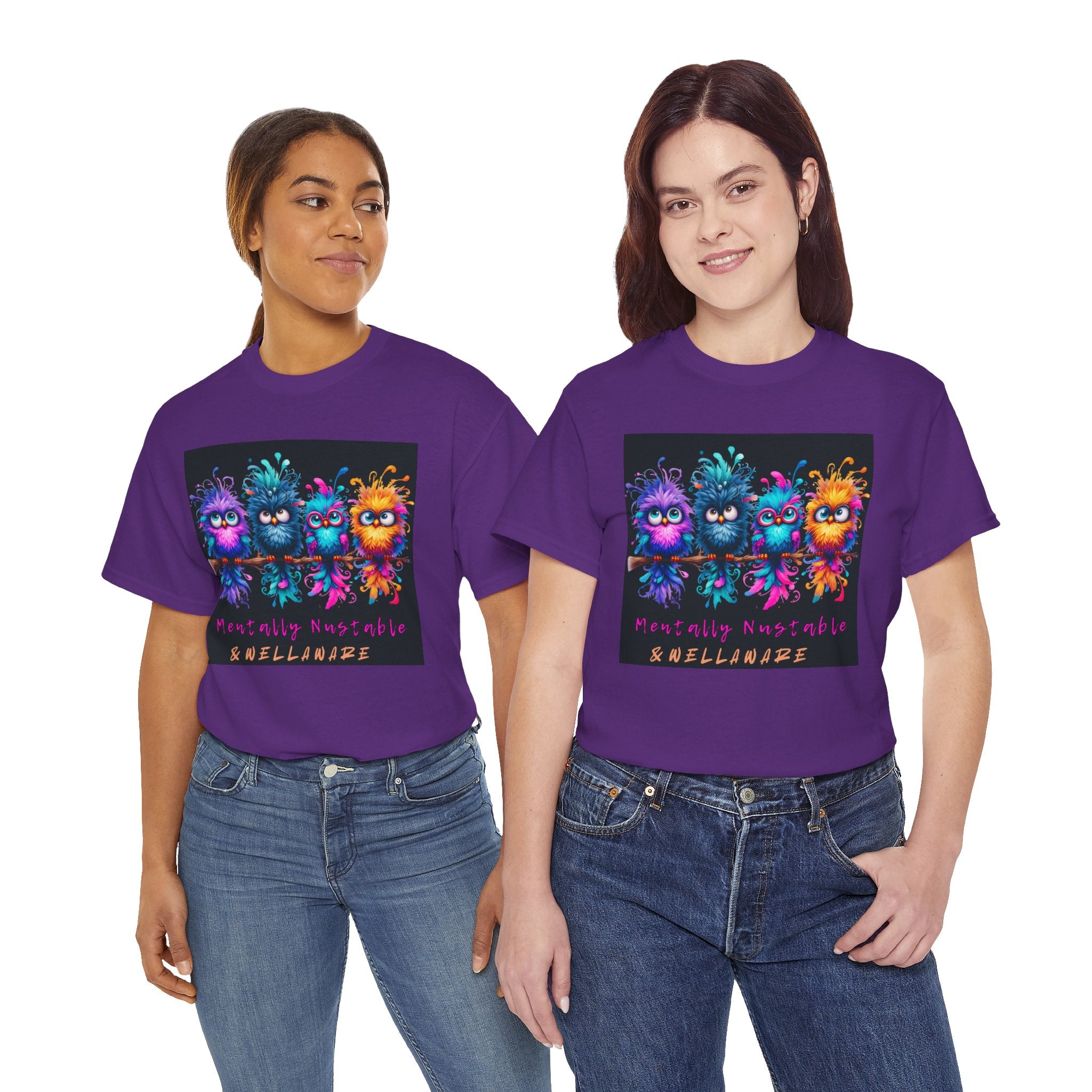 Mentally Unstable Skelliwaze Tee — Colorful Cute Monster Graphic T-Shirt