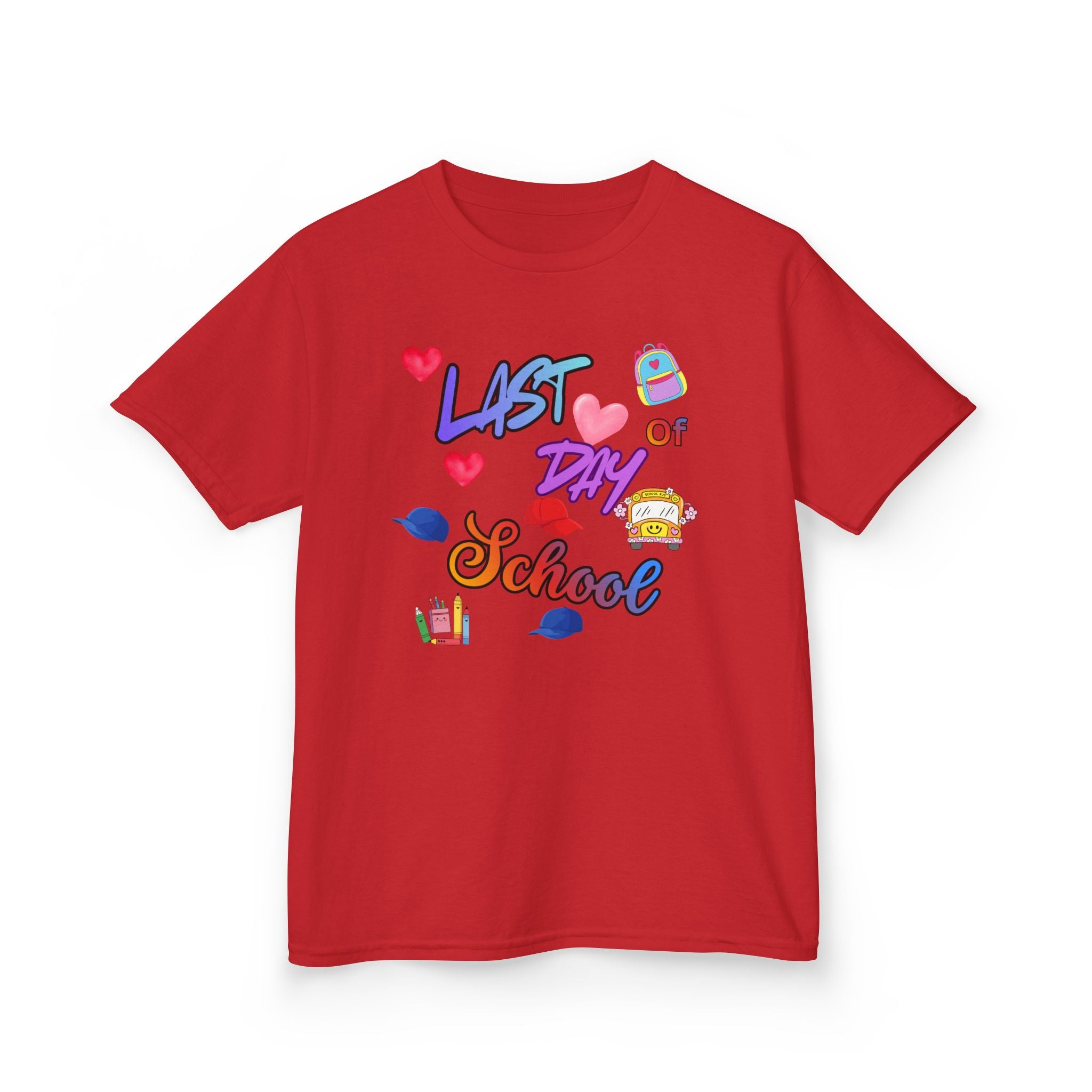 Kids "Last Day of School" T‑Shirt — Colorful End‑of‑School Celebration Tee