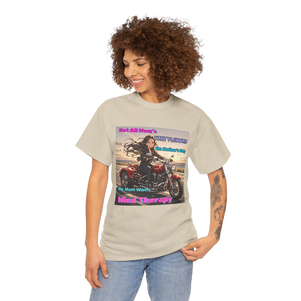 Motorcycle Mom Tee — 'Not All Moms' Mind Therapy Biker Graphic Shirt
