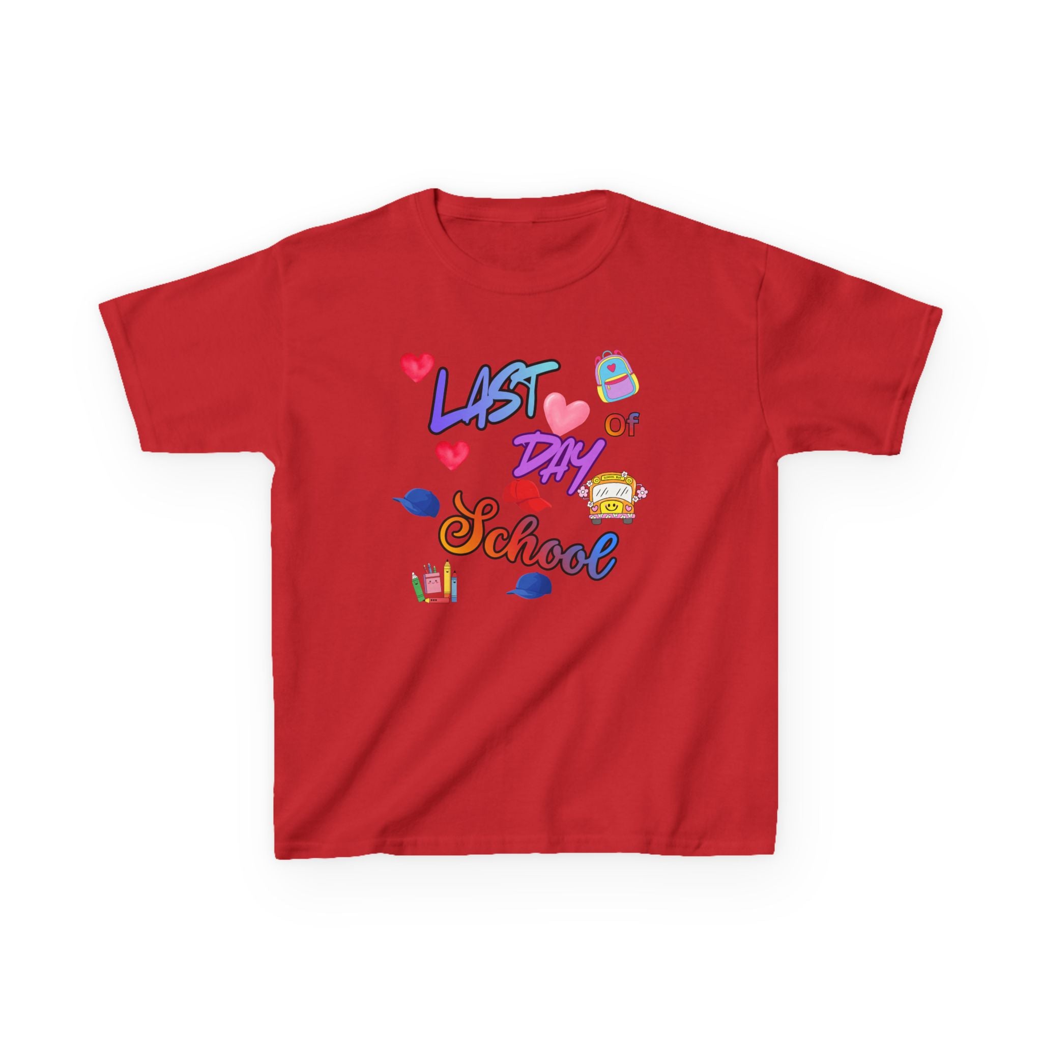 Kids "Last Day of School" T‑Shirt — Colorful End‑of‑School Celebration Tee