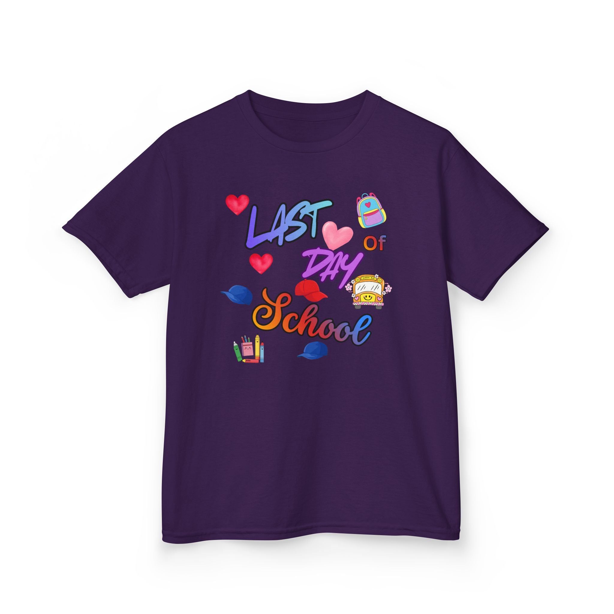 Kids "Last Day of School" T‑Shirt — Colorful End‑of‑School Celebration Tee