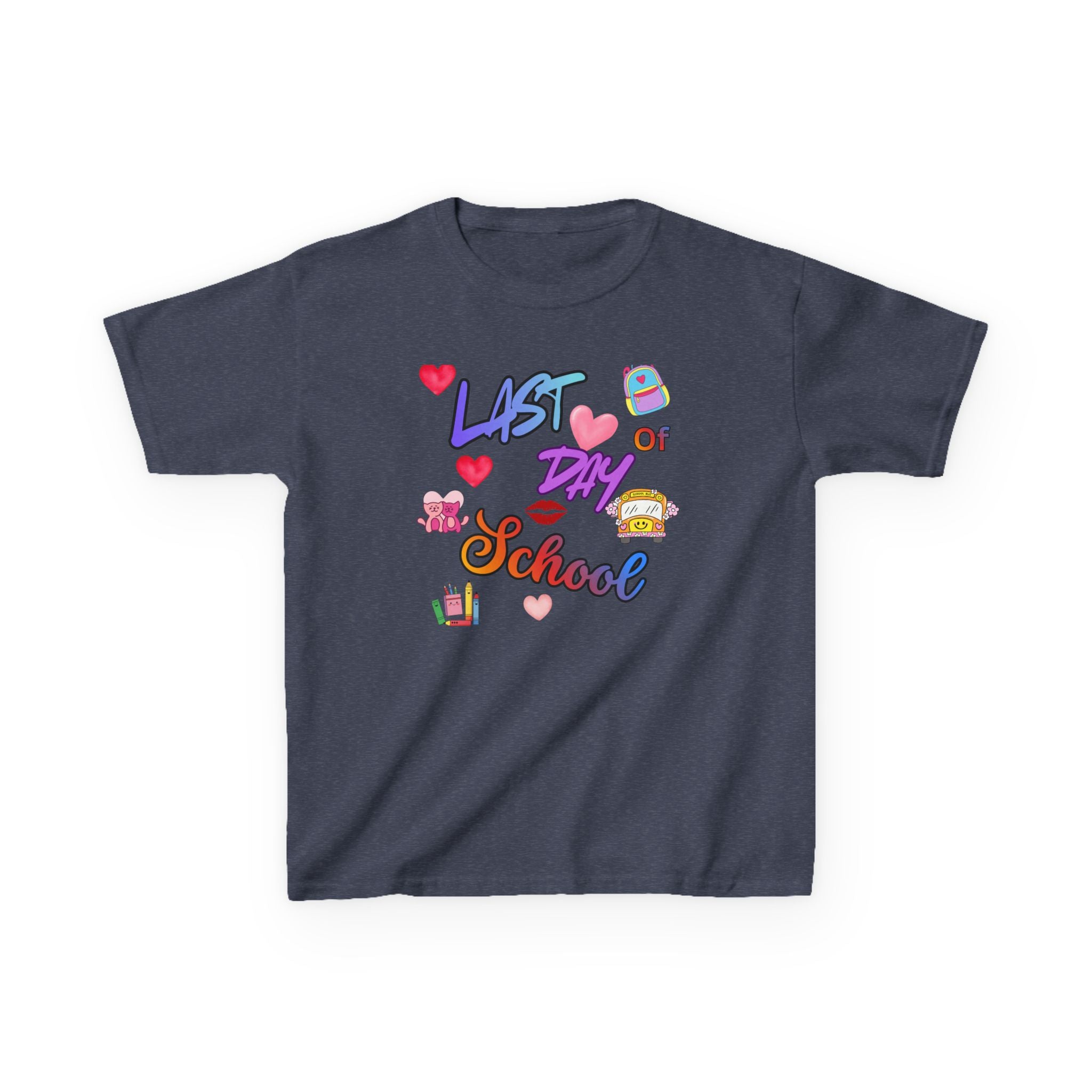Kids "Last Day of School" T-Shirt — Colorful End-of-Year Tee for Boys & Girls