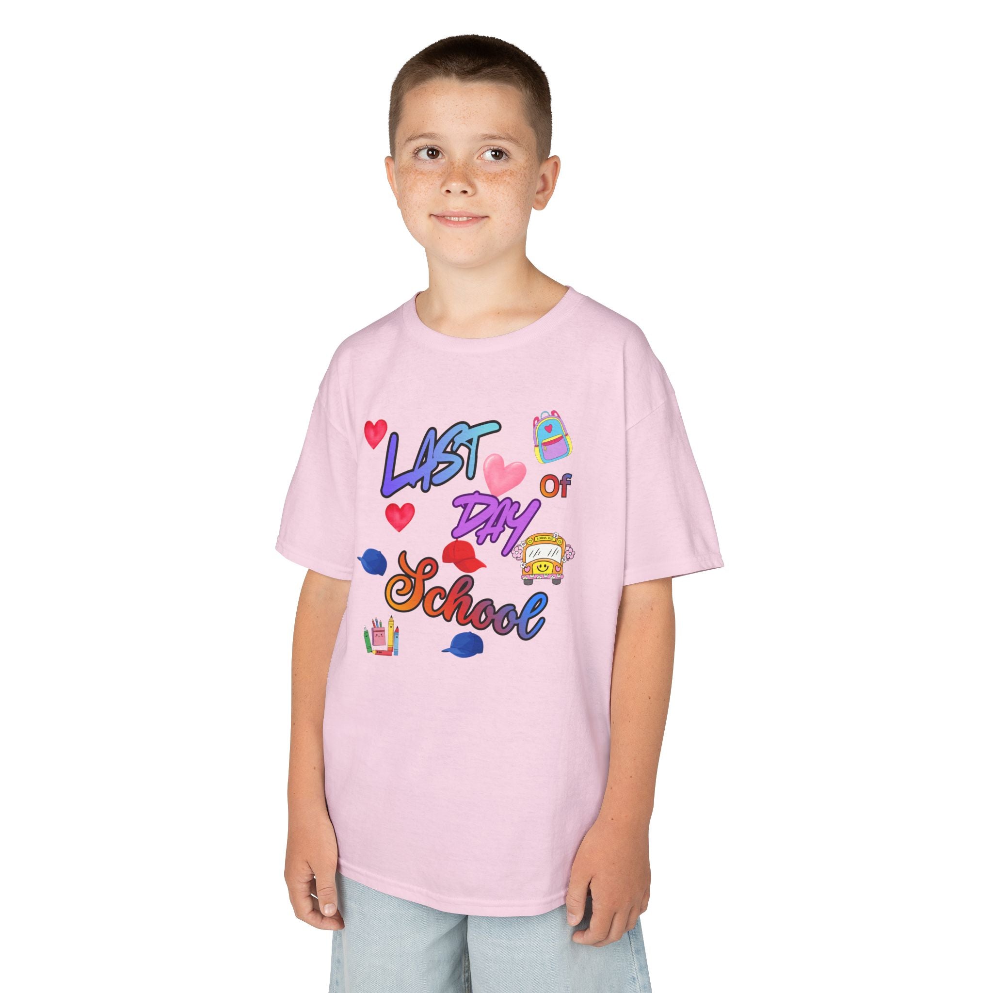 Kids "Last Day of School" T‑Shirt — Colorful End‑of‑School Celebration Tee