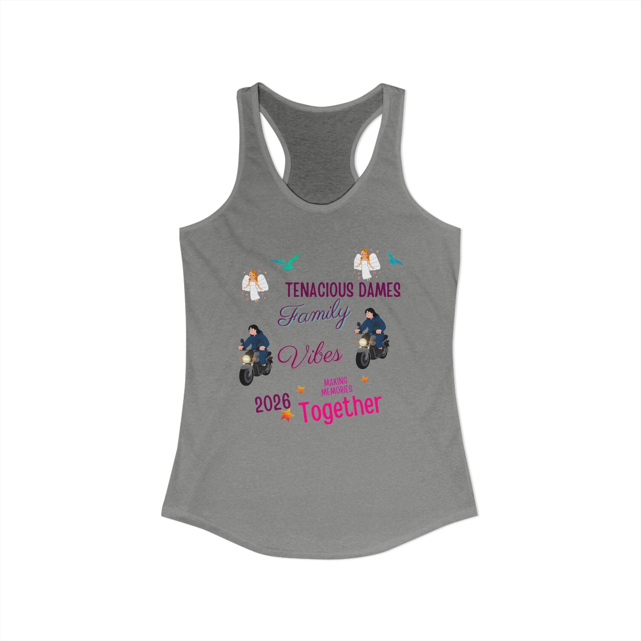 Women's Ideal Racerback Tank  family vibe