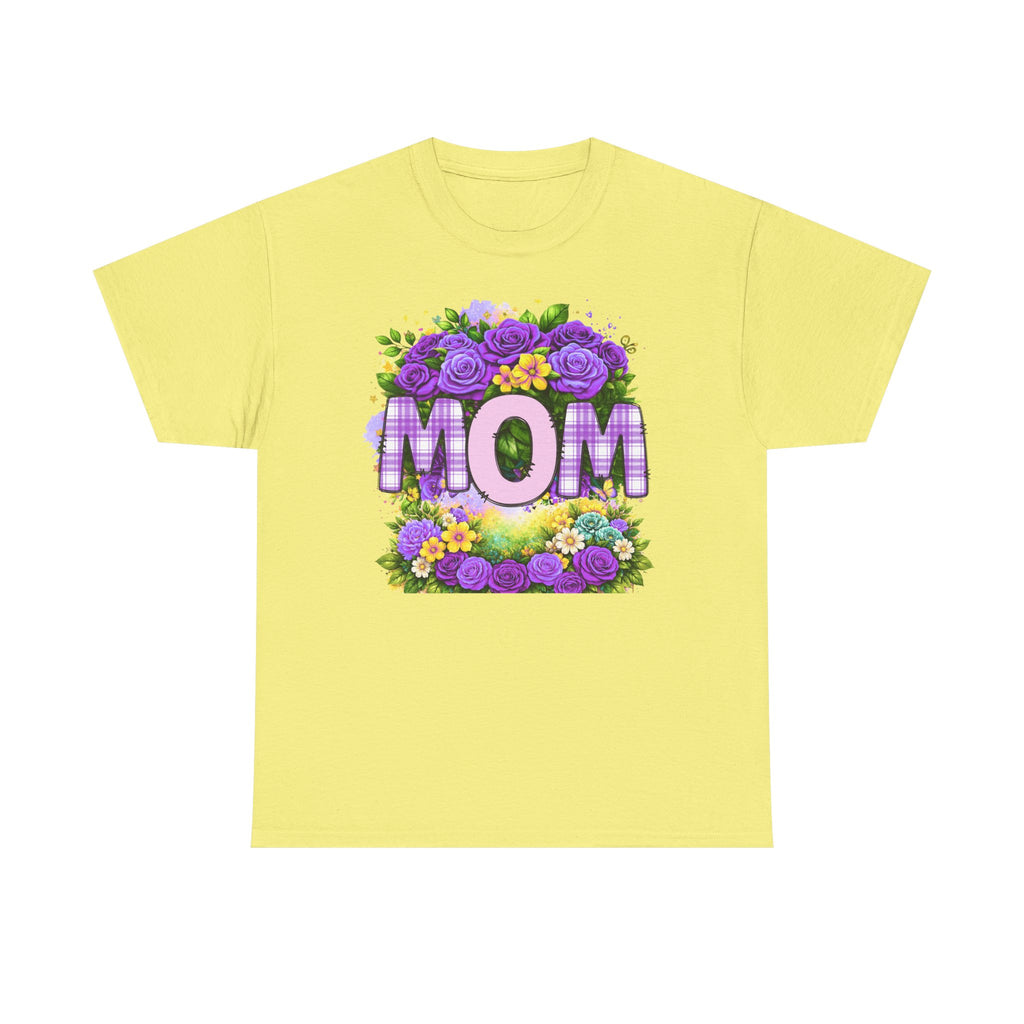 Mom Floral Tee — Purple Blooms Mother’s Day T-Shirt