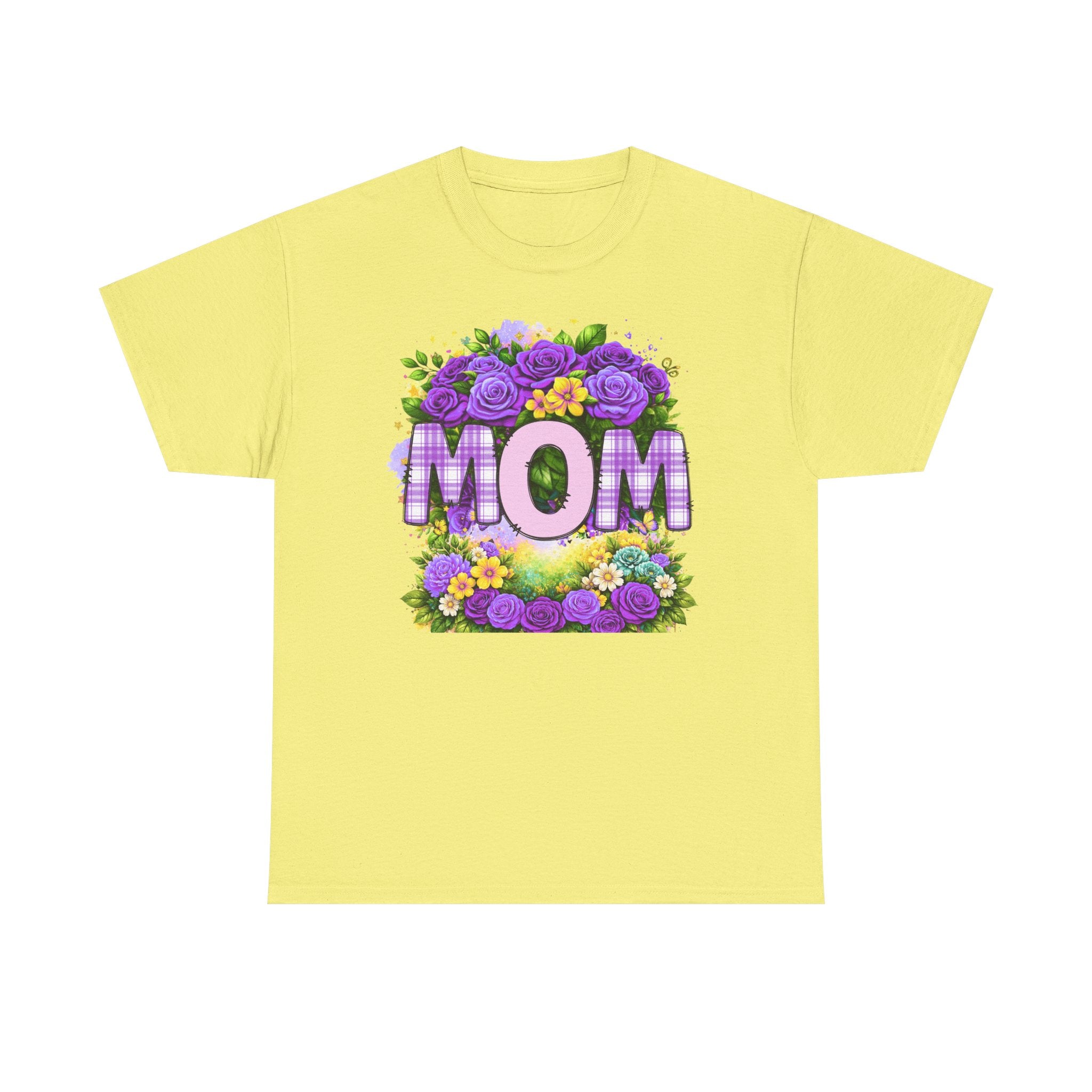 Mom Floral Tee — Purple Blooms Mother’s Day T-Shirt