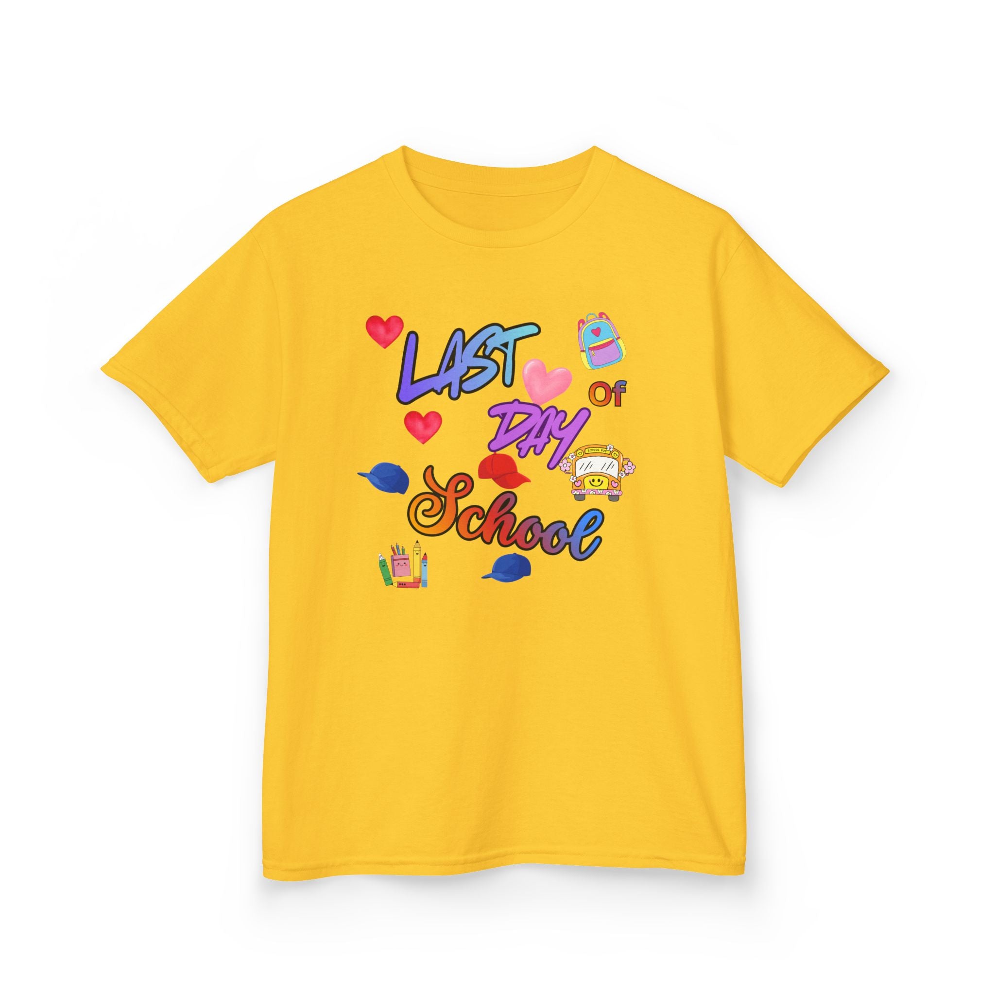 Kids "Last Day of School" T‑Shirt — Colorful End‑of‑School Celebration Tee