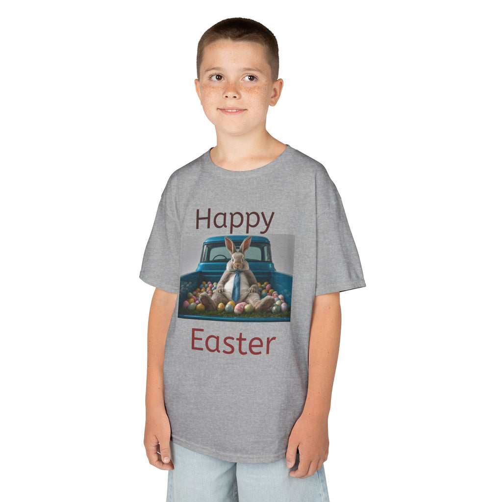 Kids T-Shirt — Happy Easter Bunny Truck Graphic Tee
