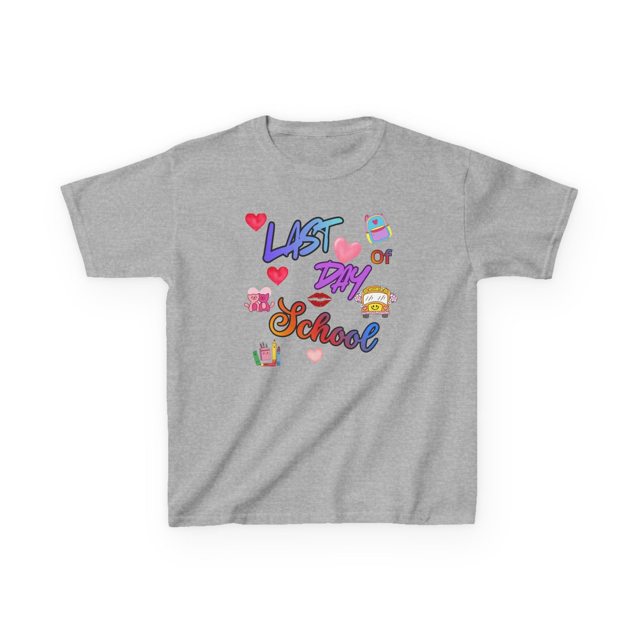 Kids "Last Day of School" T-Shirt — Colorful End-of-Year Tee for Boys & Girls