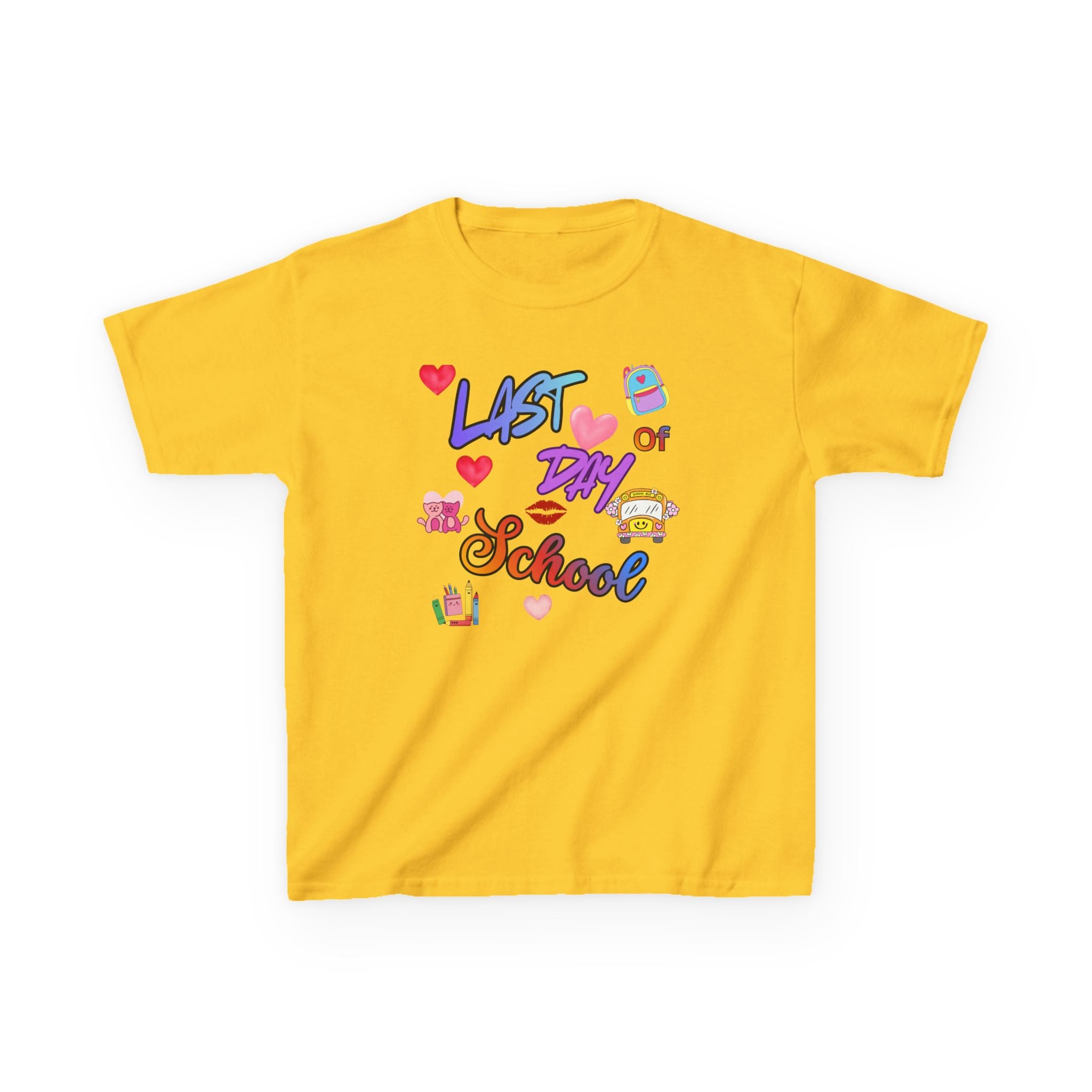 Kids "Last Day of School" T-Shirt — Colorful End-of-Year Tee for Boys & Girls